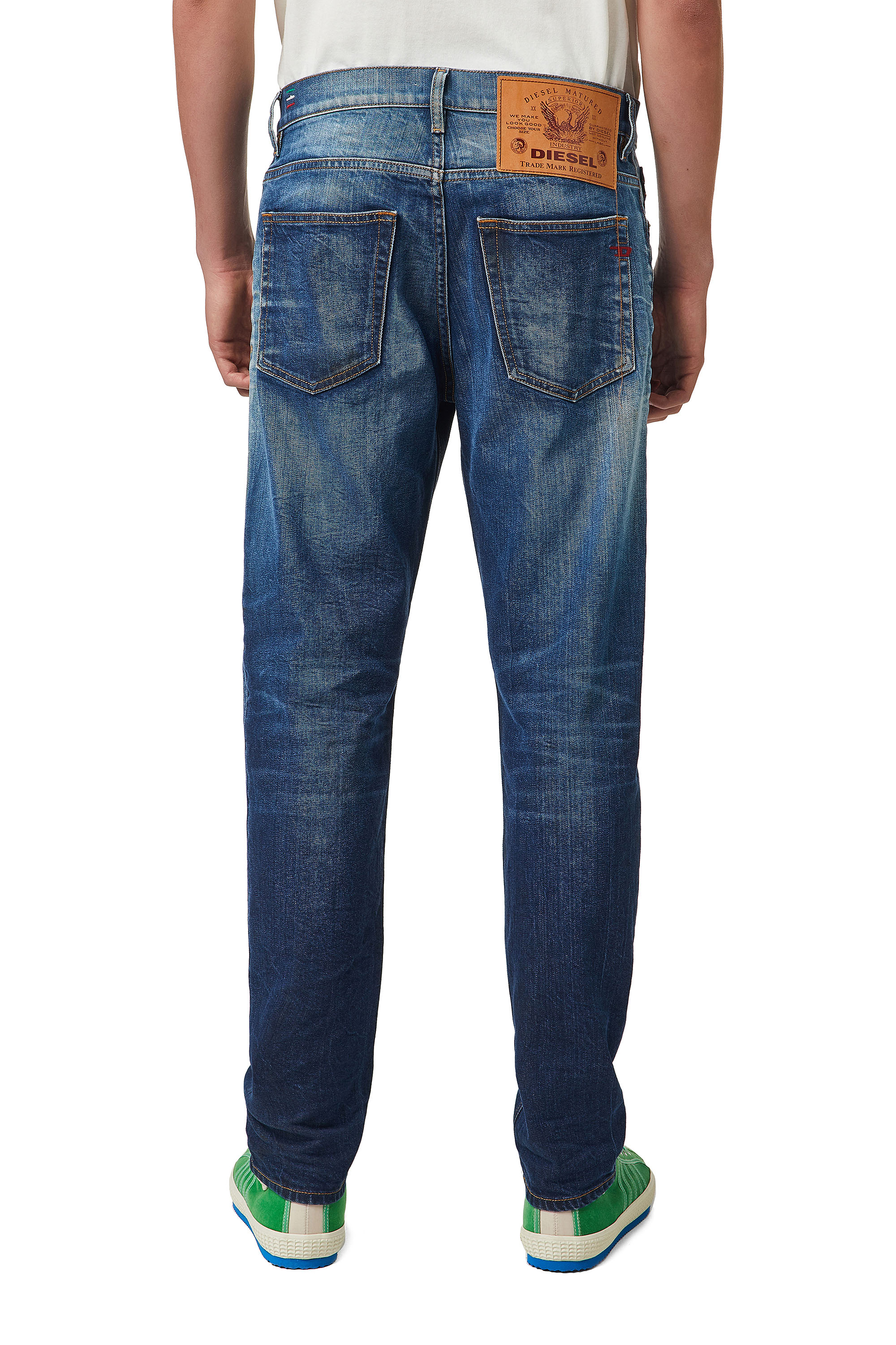 Diesel - 2005 D-FINING 09A96 Tapered Jeans, Medium Blue - Image 2