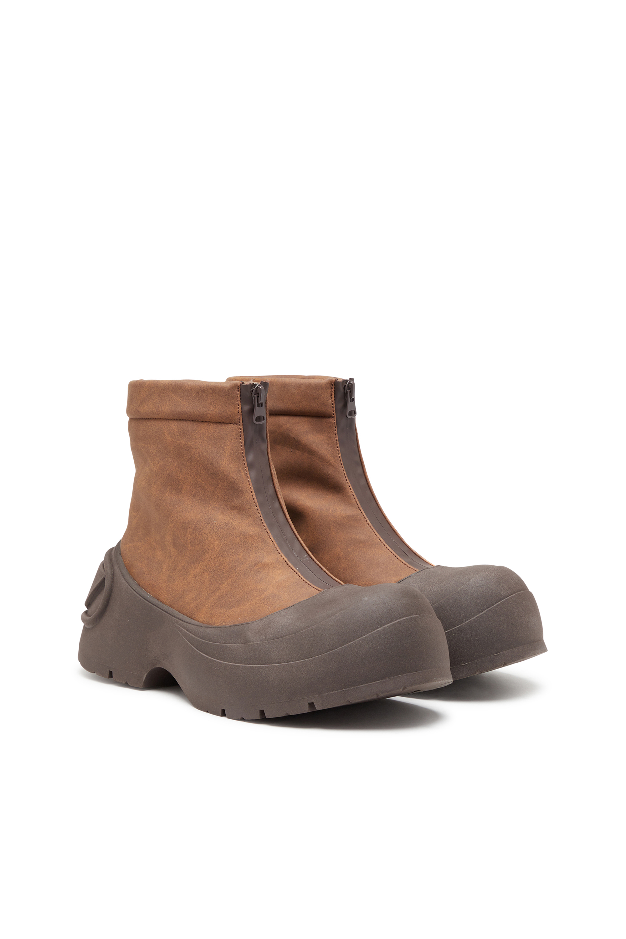 Diesel - D-DONALD CH, D-Donald-Bottines avec bordures en caoutchouc Homme in Marron - 2