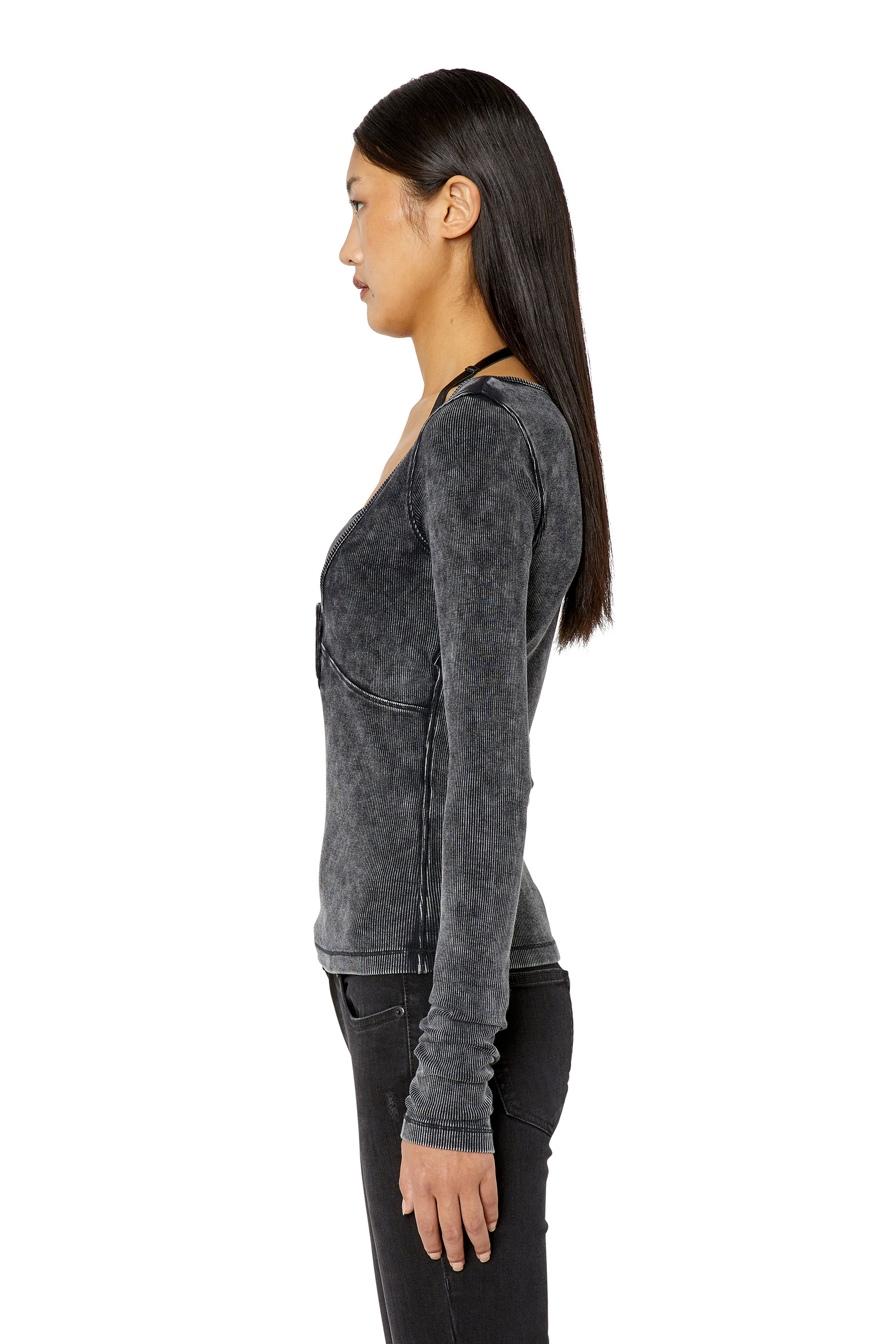 Diesel - T-ANALIE, Black - Image 5