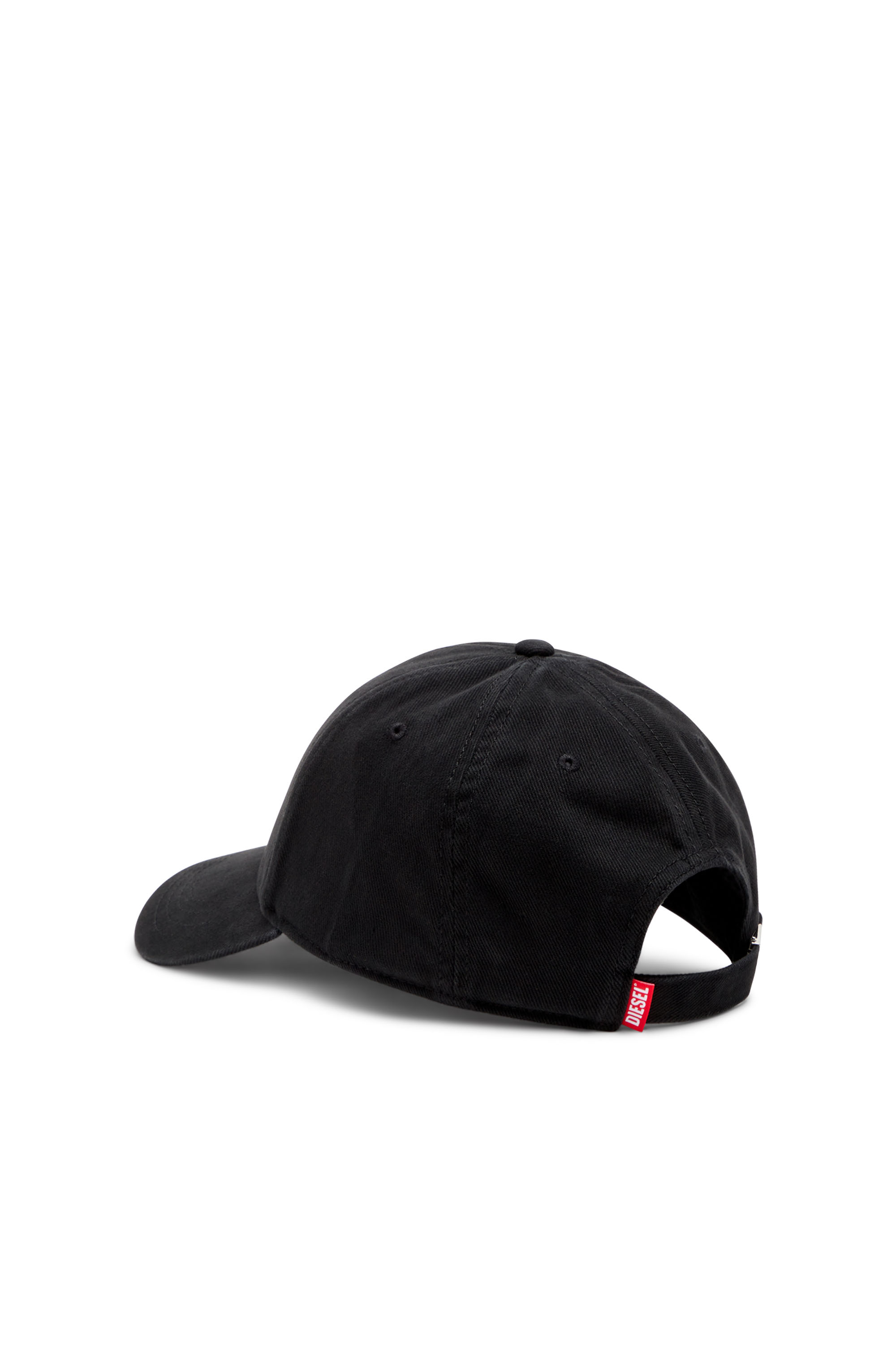 Diesel - CORRY-JACQ-WASH, Male Baseball cap with logo patch in Black - Image 2