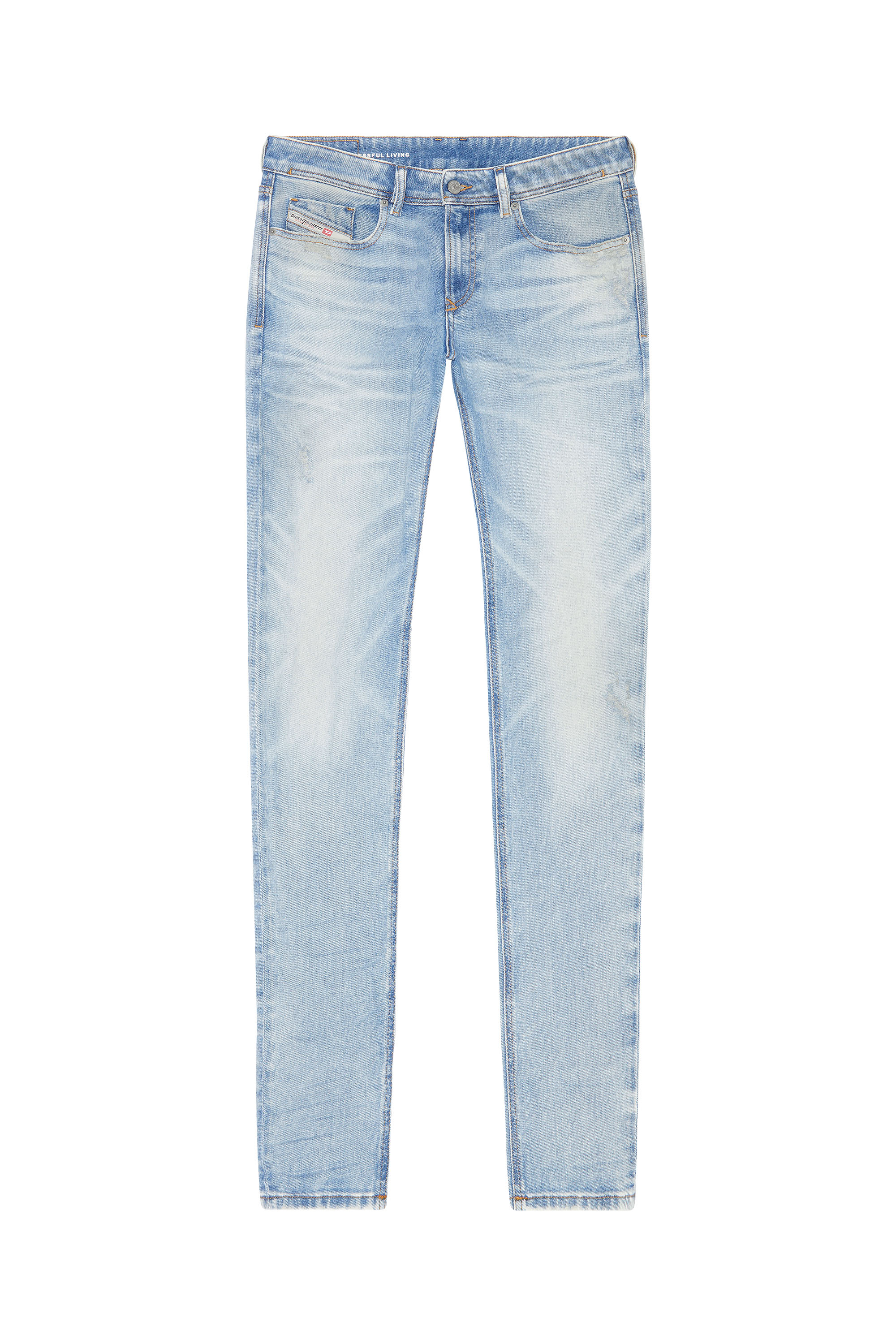 Diesel - Skinny Jeans 1979 Sleenker 09G39, Bleu Clair - Image 3