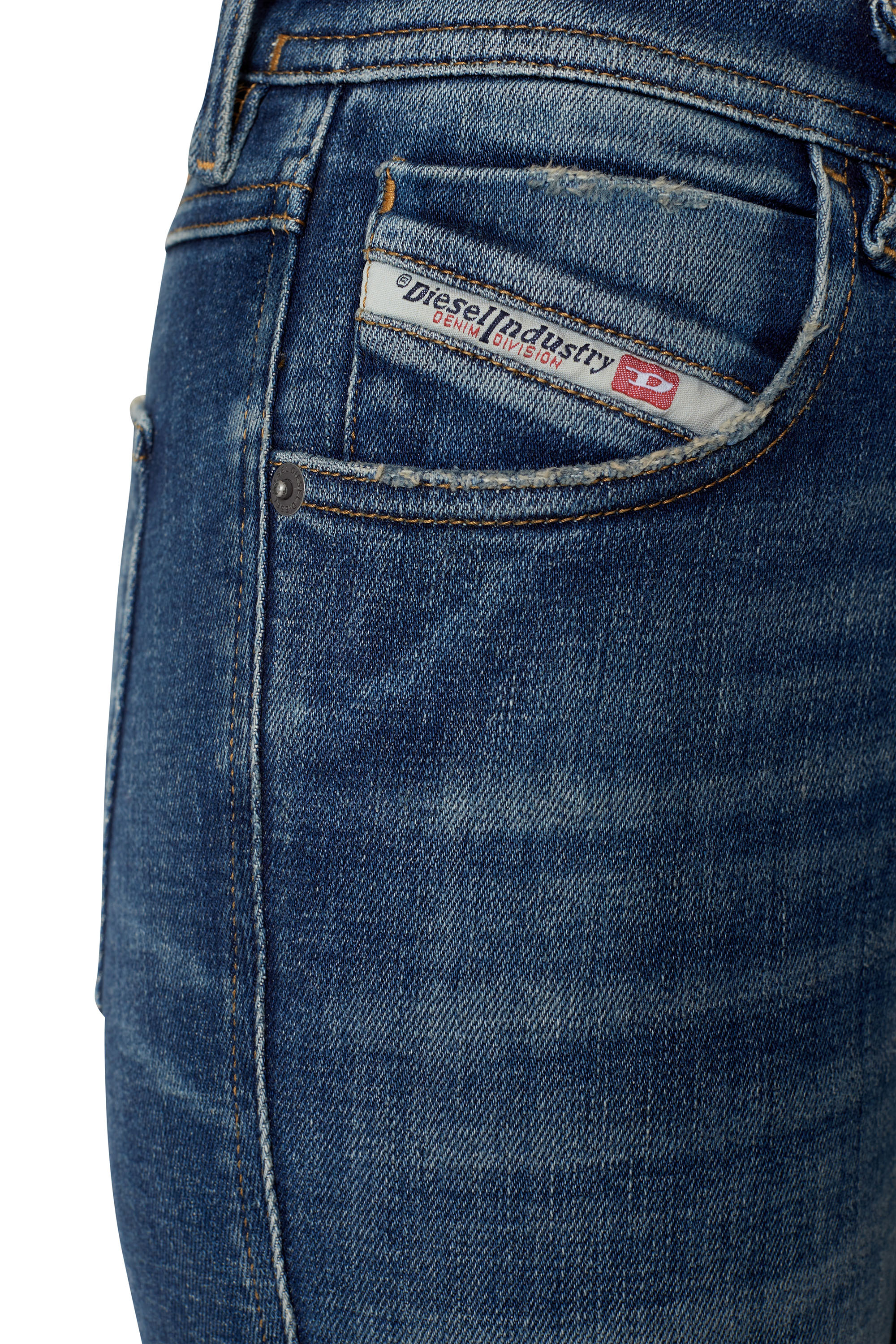 Diesel - 2015 Babhila 09D99 Skinny Jeans, Bleu moyen - Image 3