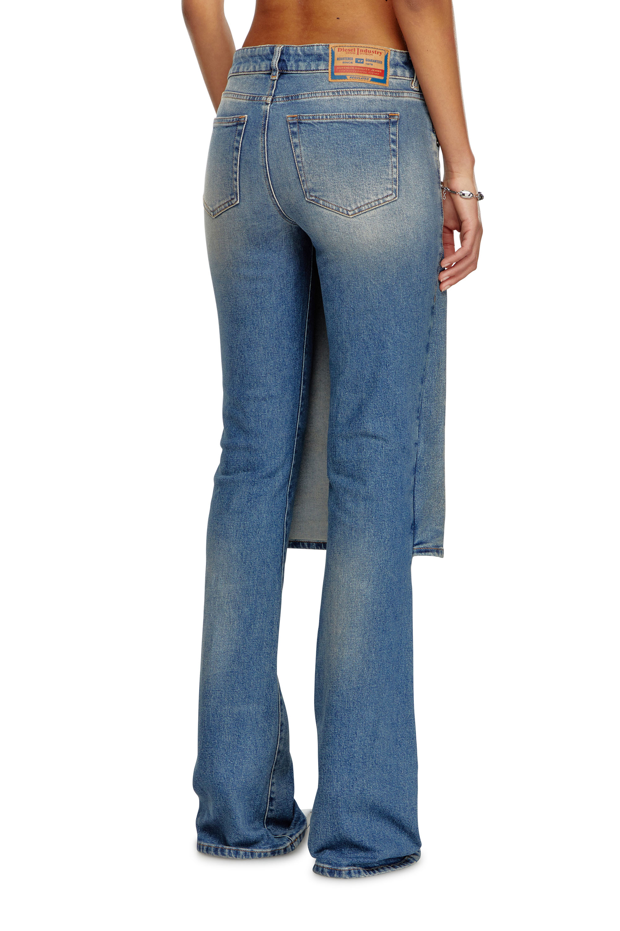 Diesel - Female Bootcut and Flare Jeans D-Sel 007X8, Medium Blue - Image 3