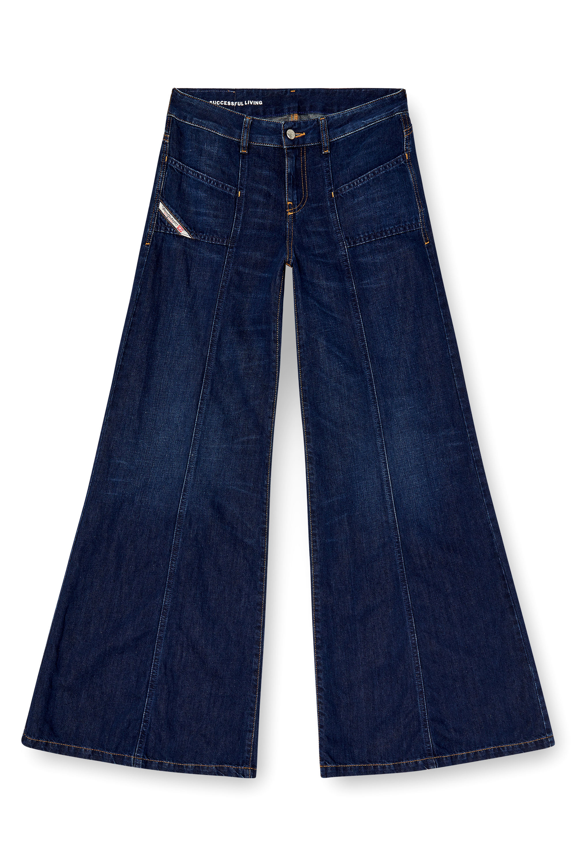 Diesel - Flare Jeans D-Akii 068RA Femme, Bleu Foncé - Image 3