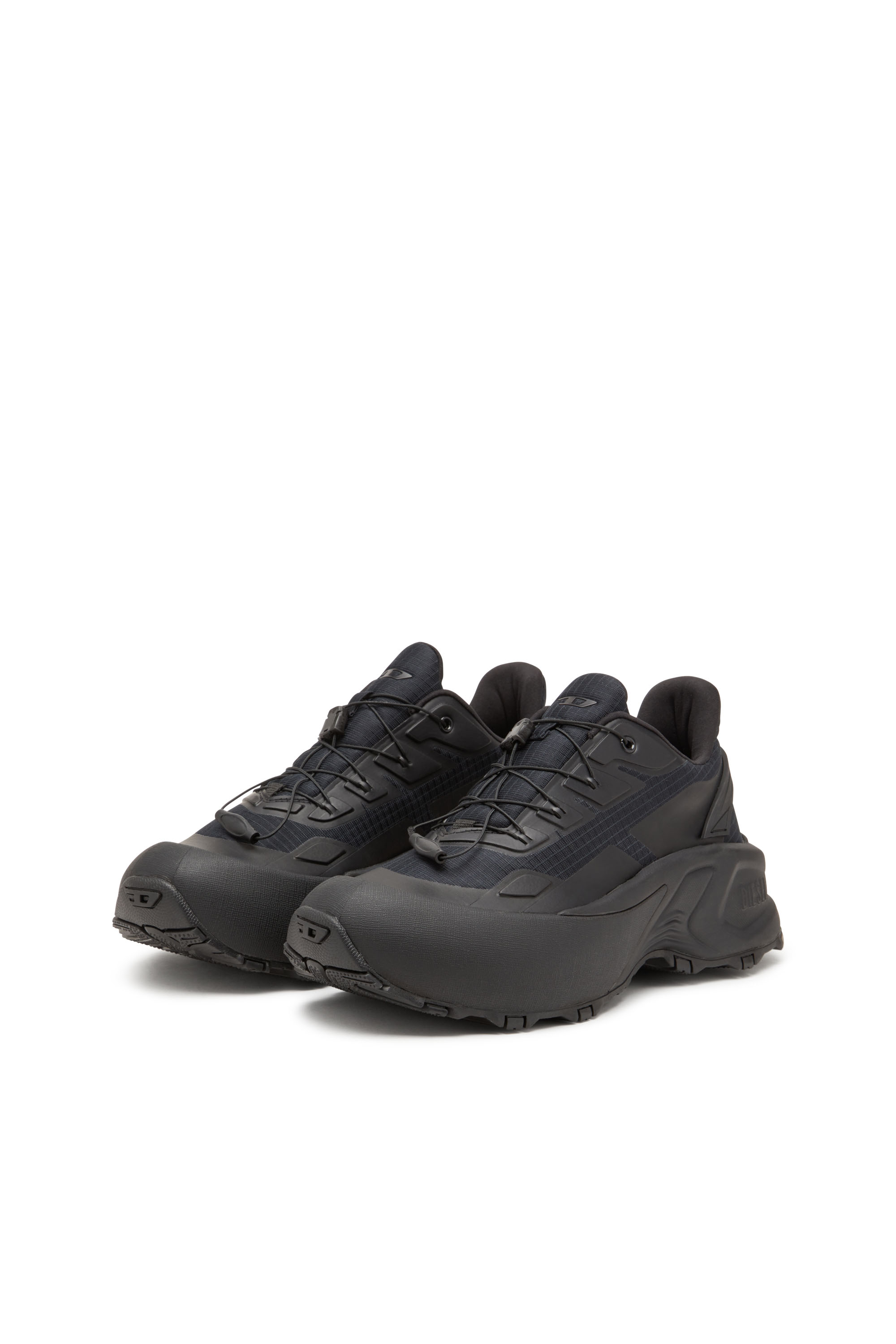 Diesel - D-CAGE RUNNER, Male's D-Cage Runner-Sneakers in TPU-trimmed ripstop in Black - 10