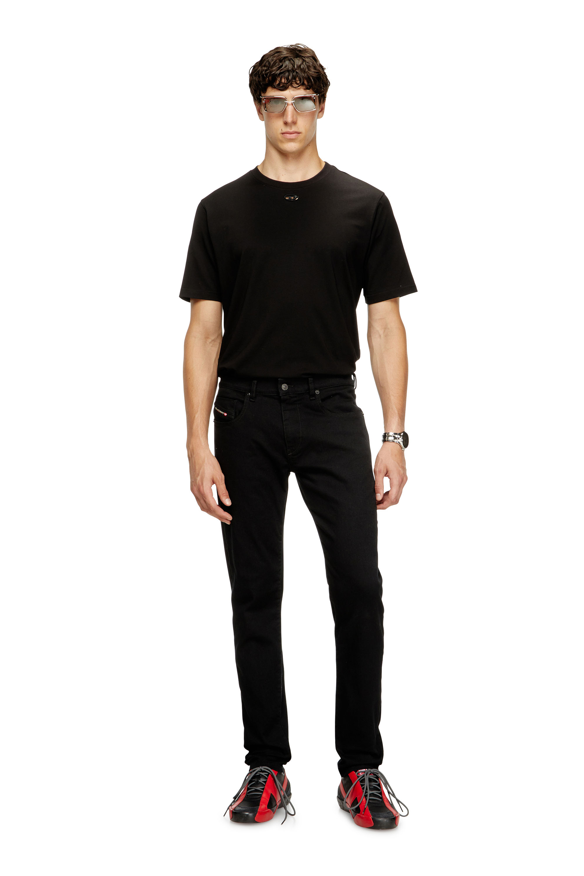 Diesel - Male's Slim Jeans 2019 D-Strukt 069YP, Black/Dark Grey - 2