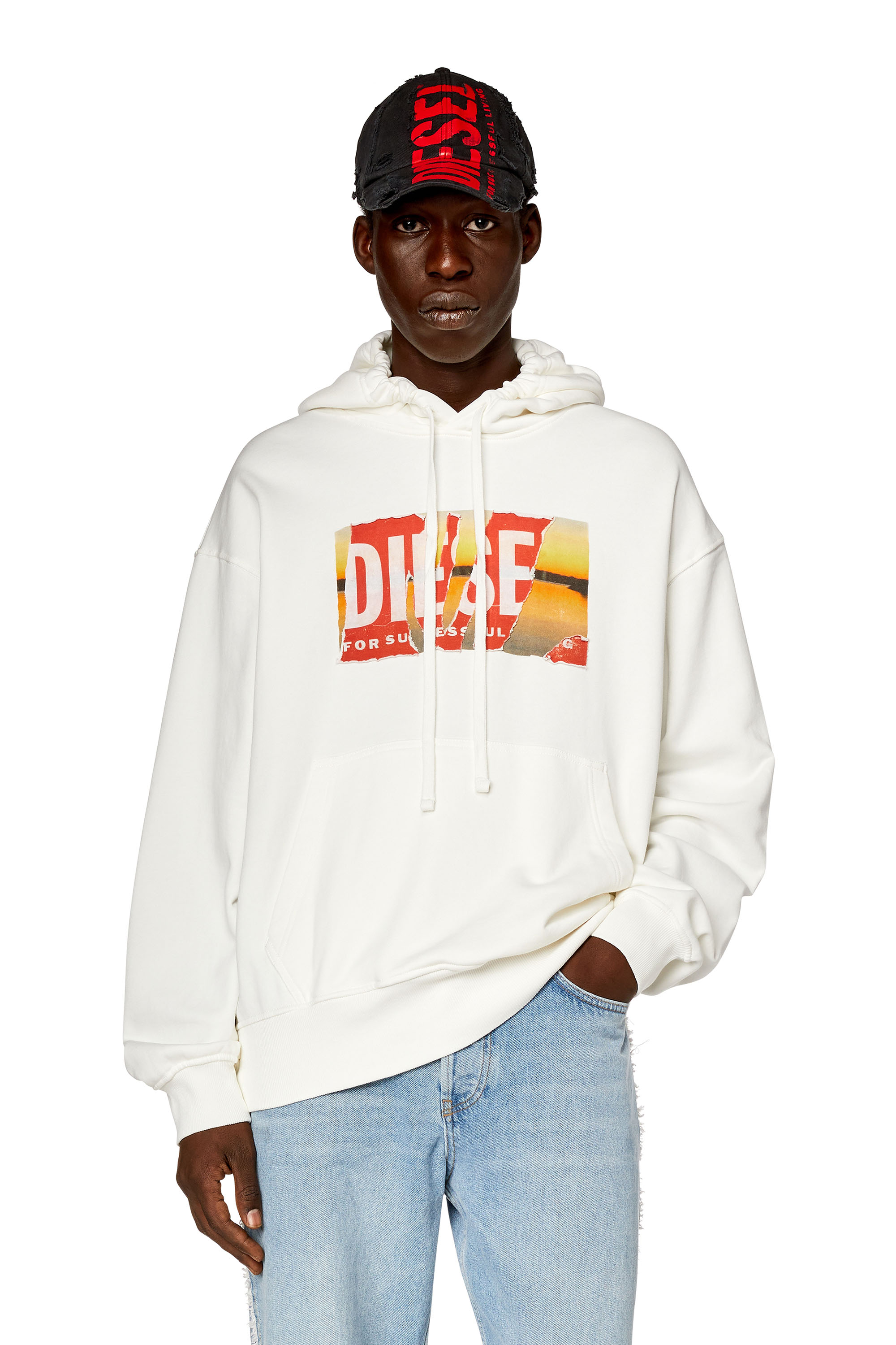 Diesel peel logo on sale sweatshirt