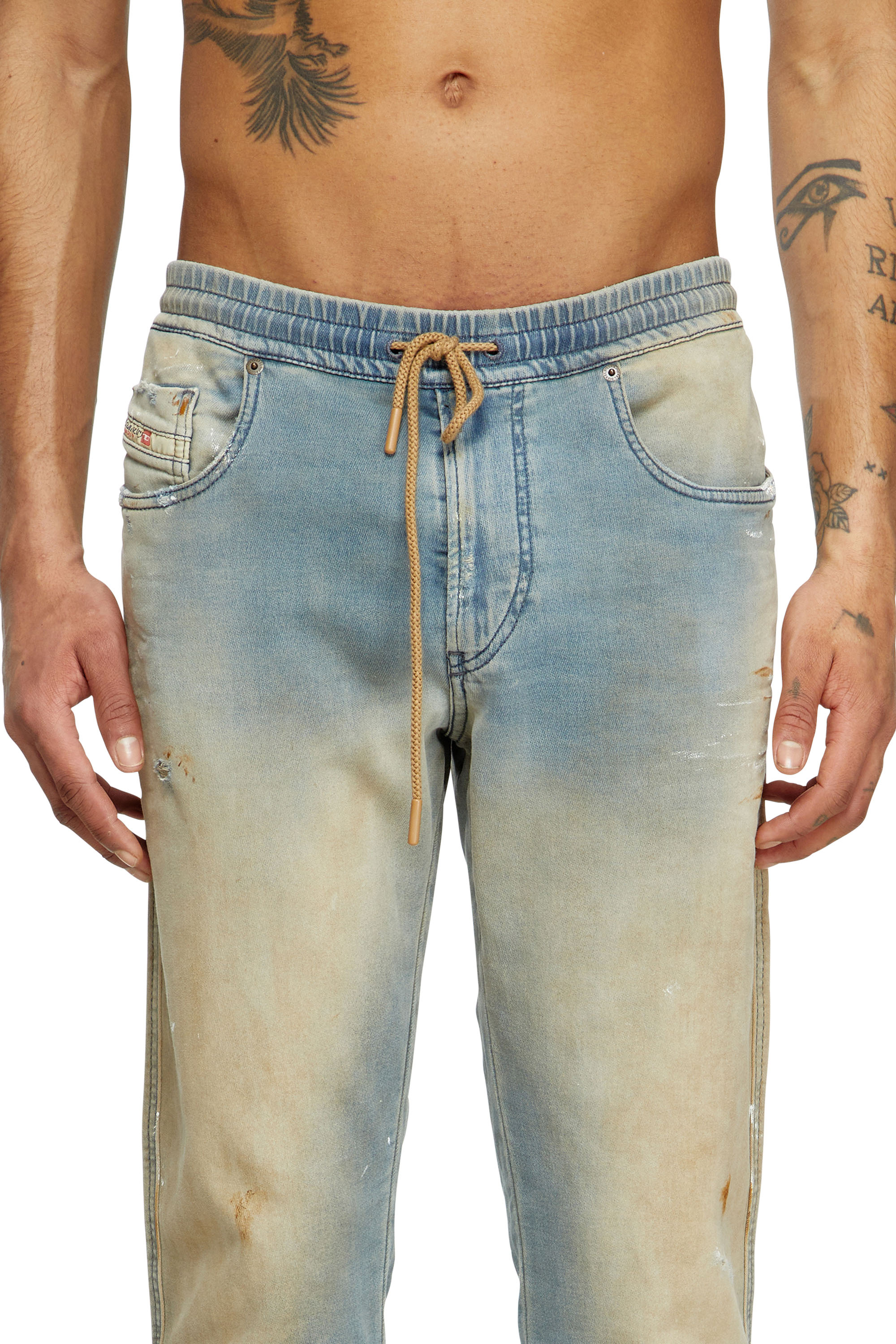 Diesel - Slim 2060 D-Strukt Joggjeans® 068QL Homme, Bleu Clair - Image 5