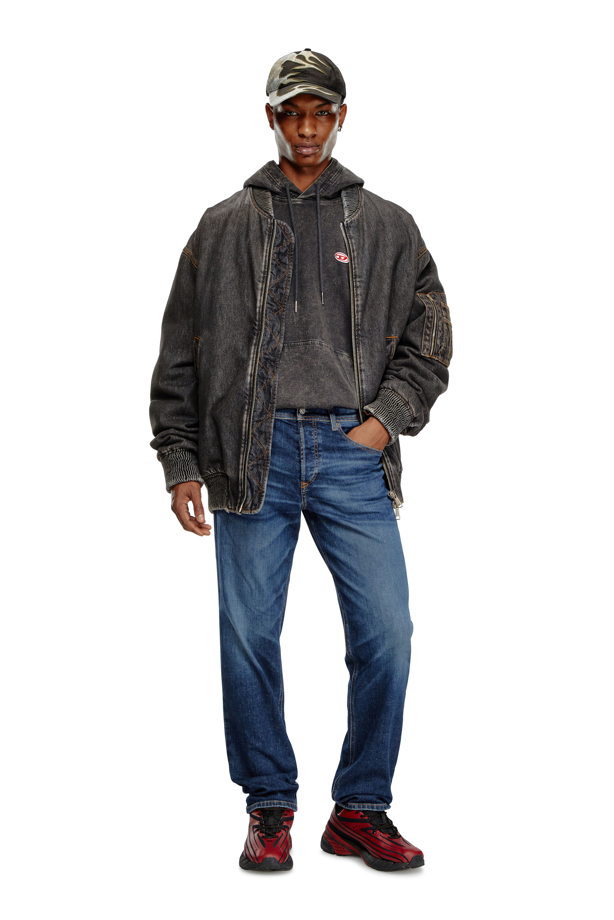 Diesel - Male Tapered Jeans 2023 D-Finitive 09J47, Dark Blue - Image 1