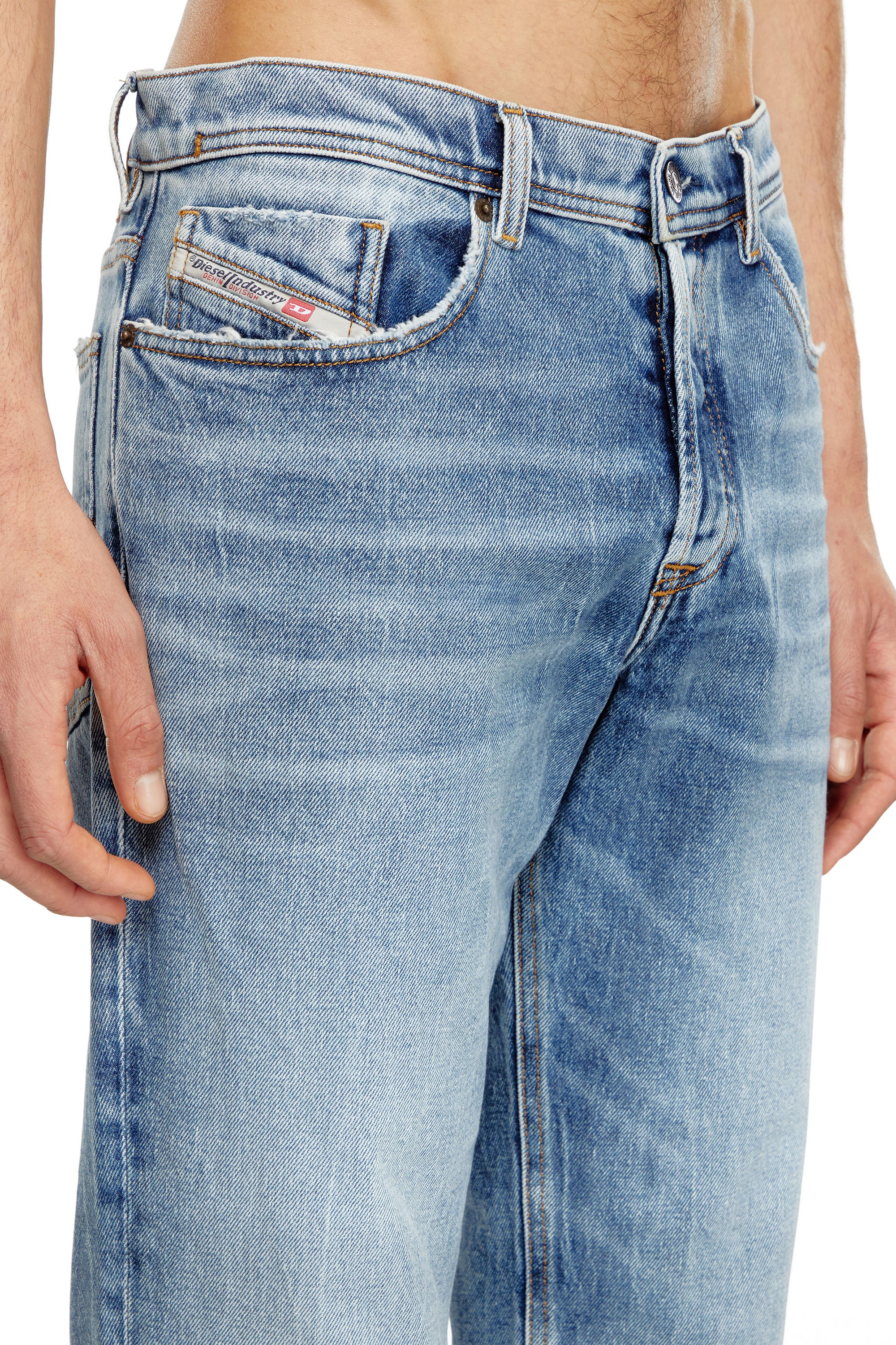 Diesel - Male Tapered Jeans 2023 D-Finitive 09J54, Medium Blue - Image 5
