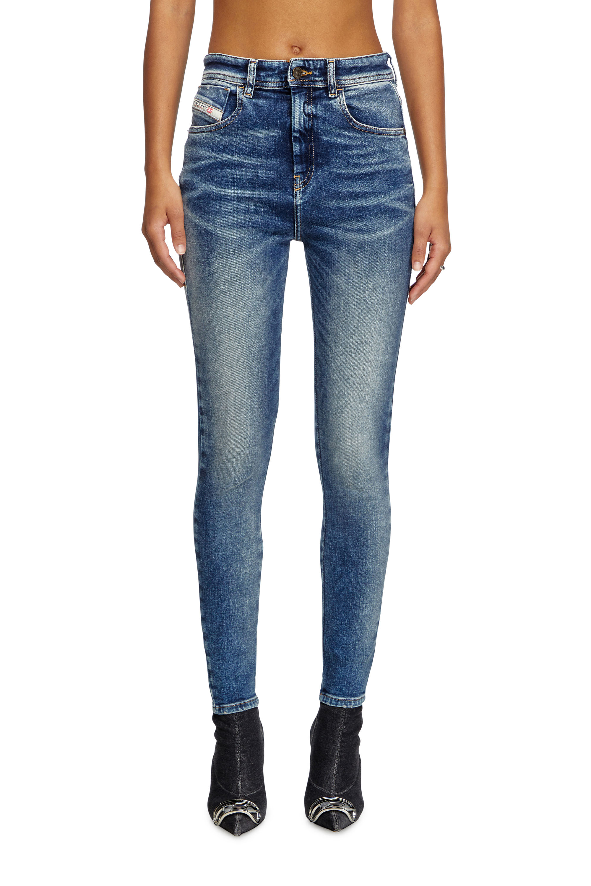 Diesel - Female's Skinny Jeans 1984 Slandy-High 007Y9, Medium Blue - 1