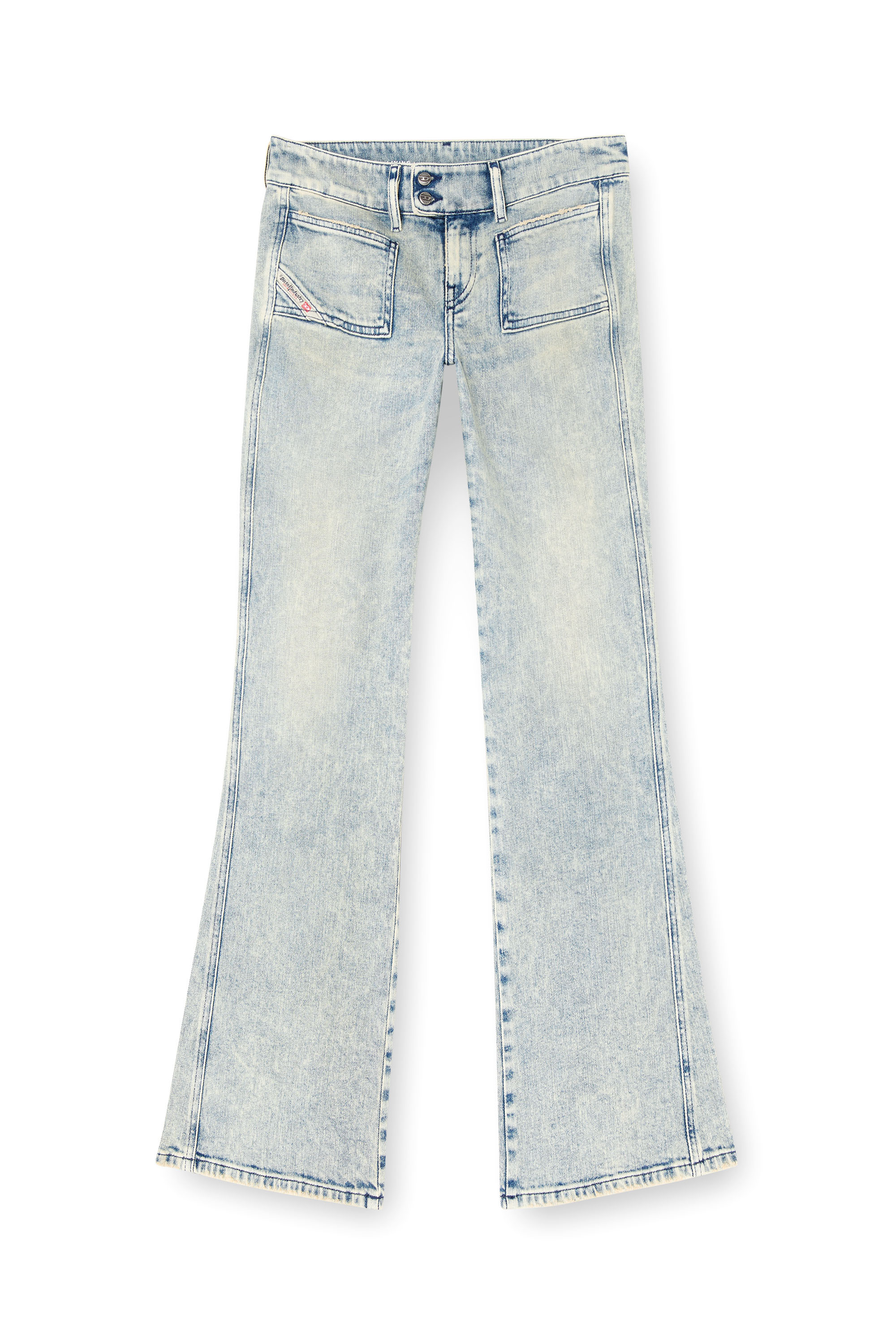 Diesel - Bootcut Jeans D-Hush 09L27 Femme, Bleu Clair - Image 1