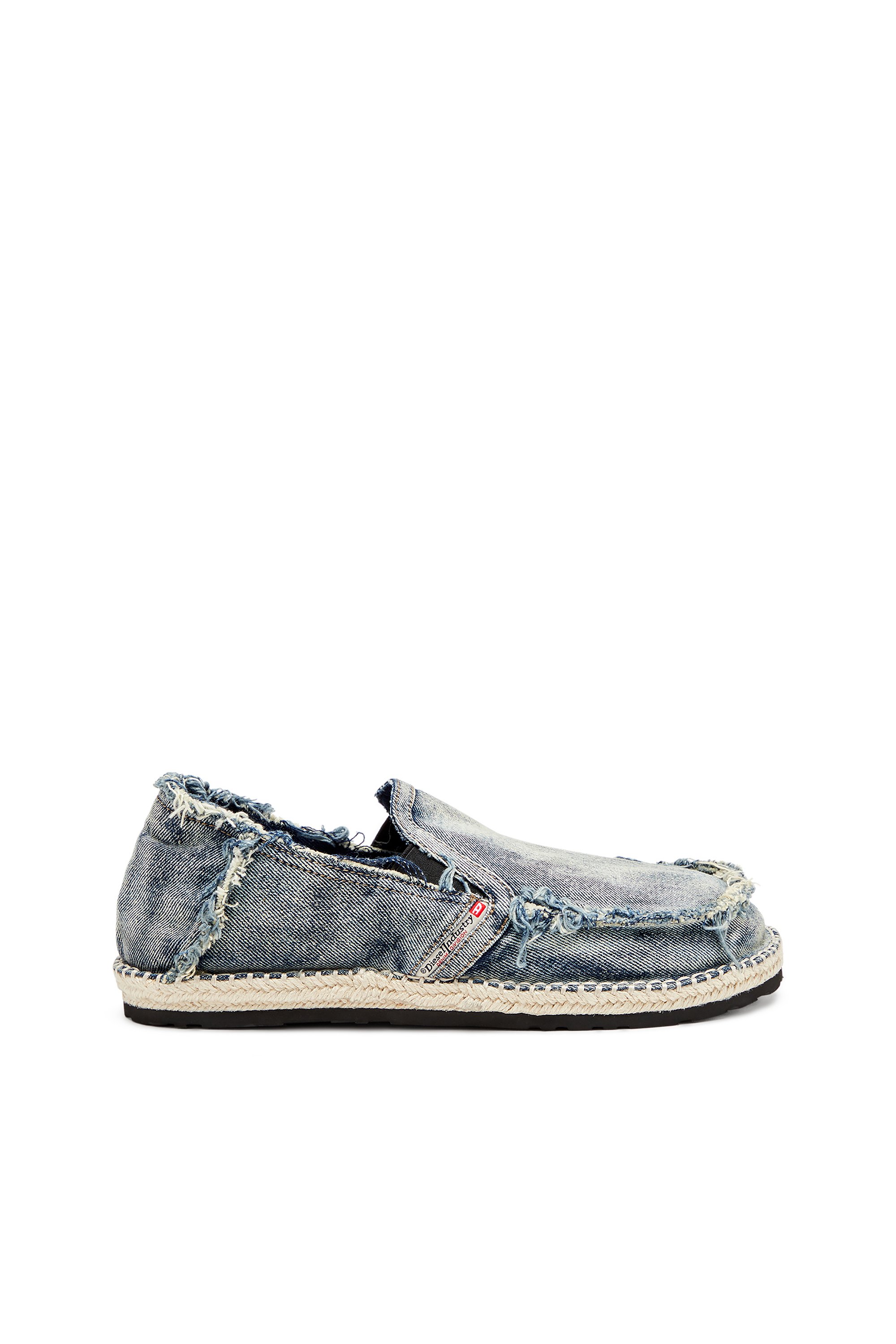 Diesel - D-LUKAS ESP, Male's Espadrille loafers in distressed denim in Light Blue - 1