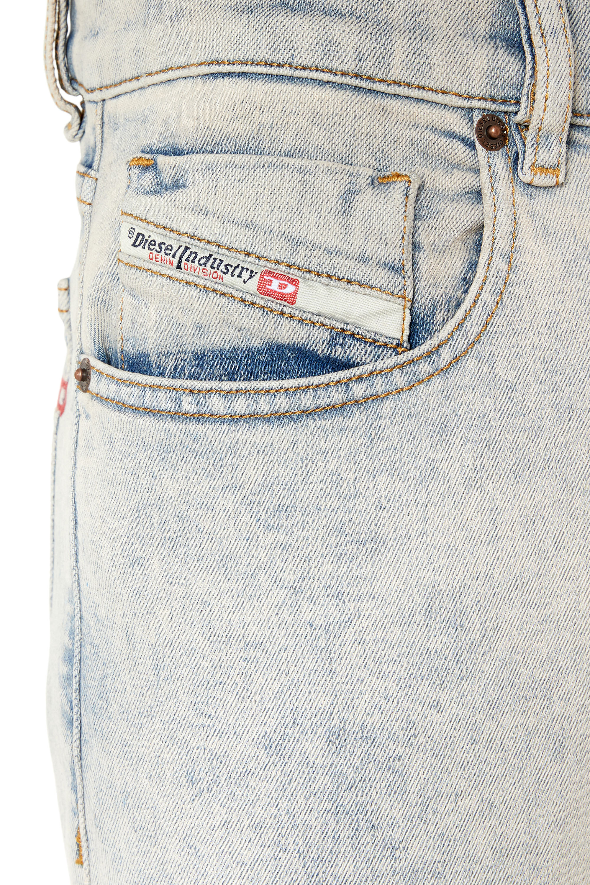 Diesel - Slim Jeans 2019 D-Strukt 09F12, Bleu moyen - Image 4