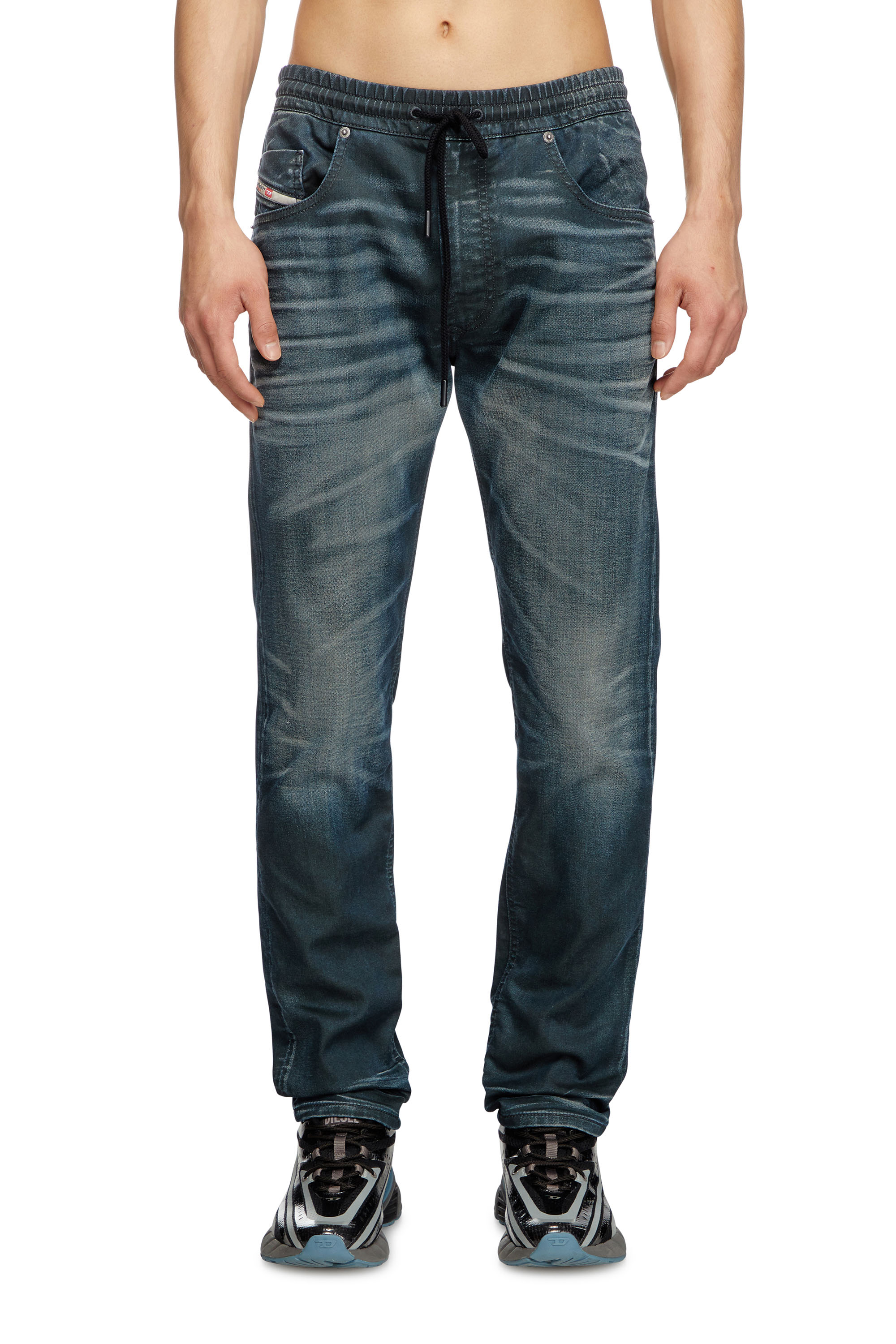 Diesel - Male's Regular 2030 D-Krooley Joggjeans® 068QK, Dark Blue - 1