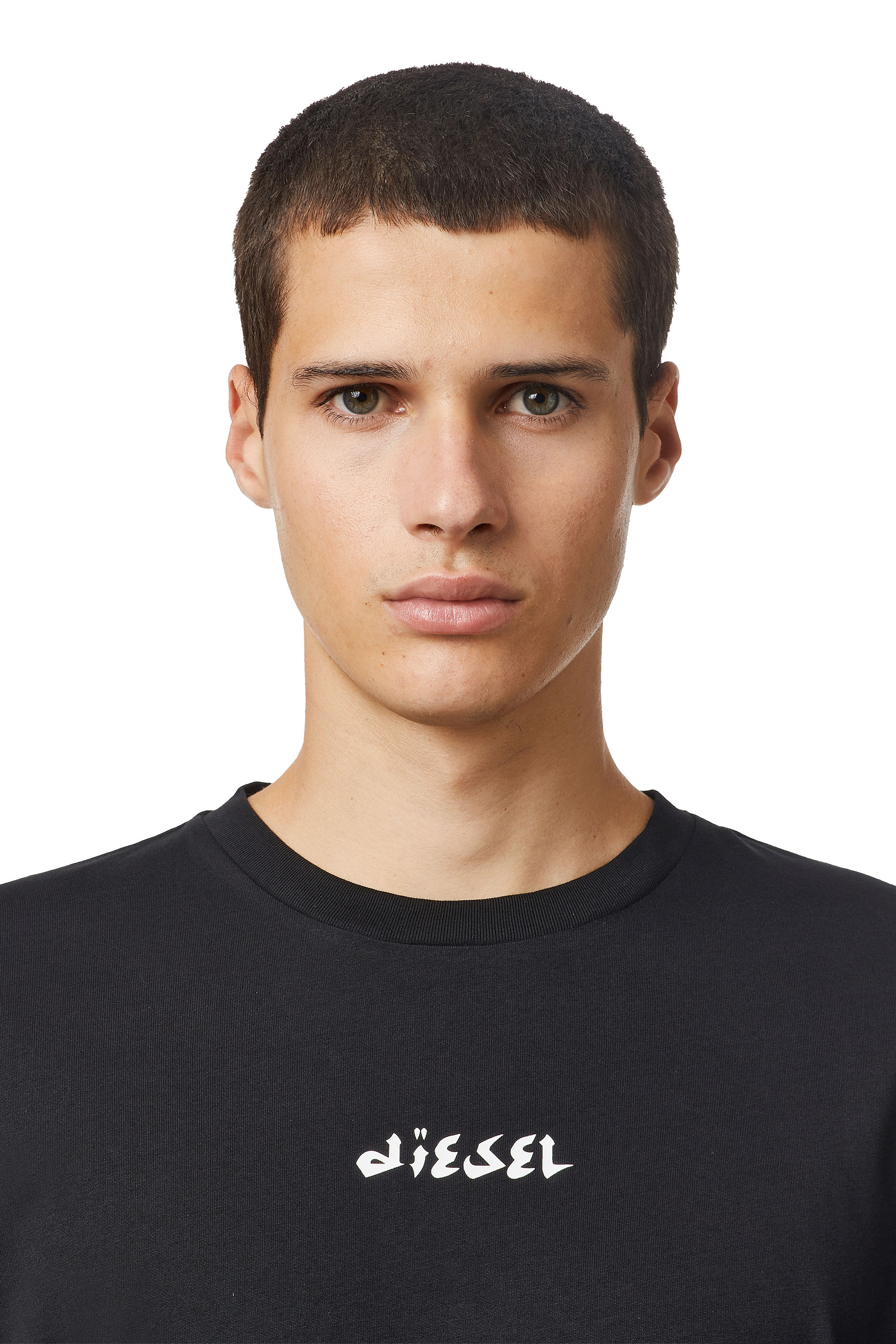 Diesel - T-JUST-LS-SLITS-B53, Noir - Image 3