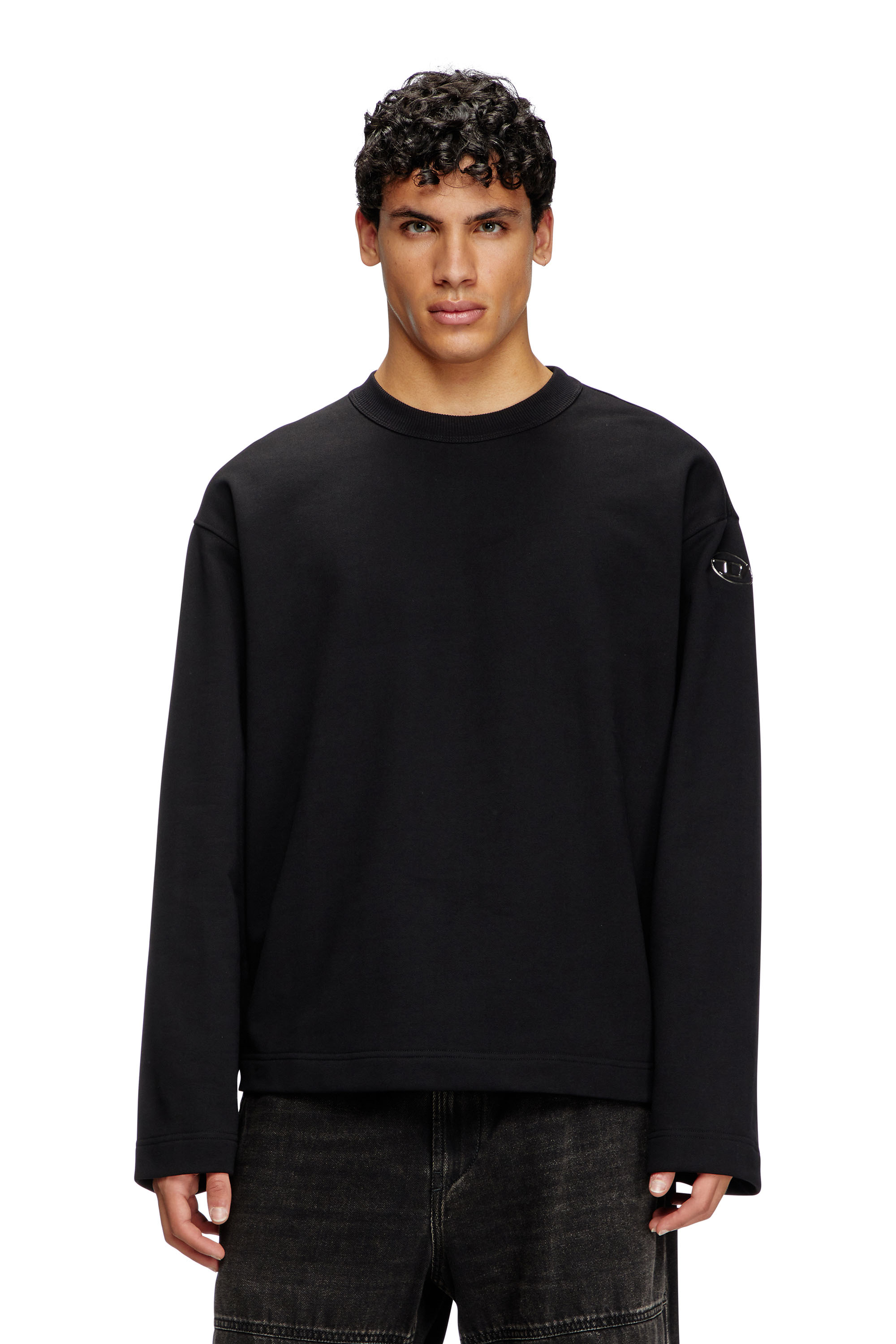 Diesel - S-MACSIS-OD, Male's Sweatshirt with metallic logo in null - 1