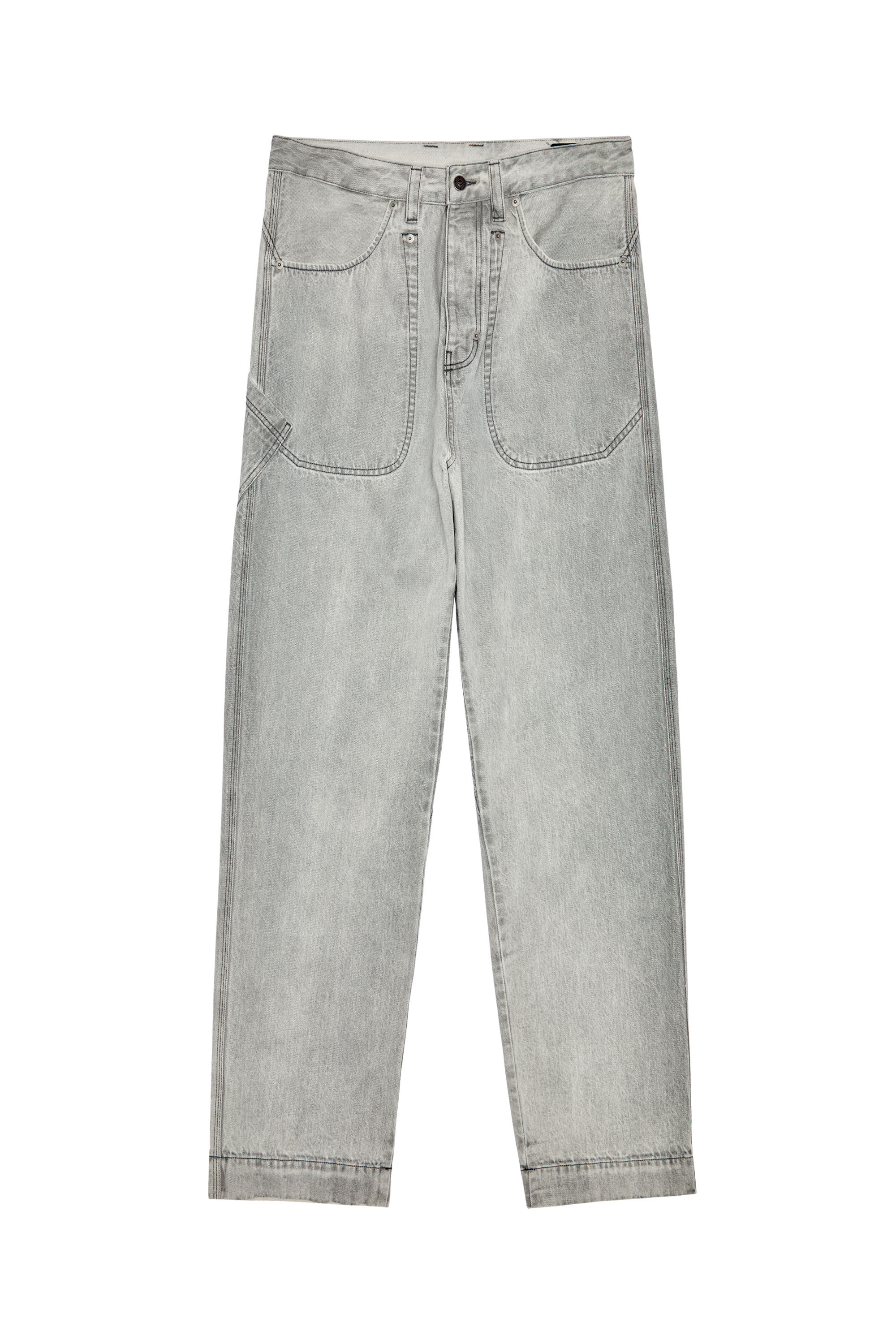 Diesel - D-Fransy 0ICVH Straight Jeans, Gris - Image 6