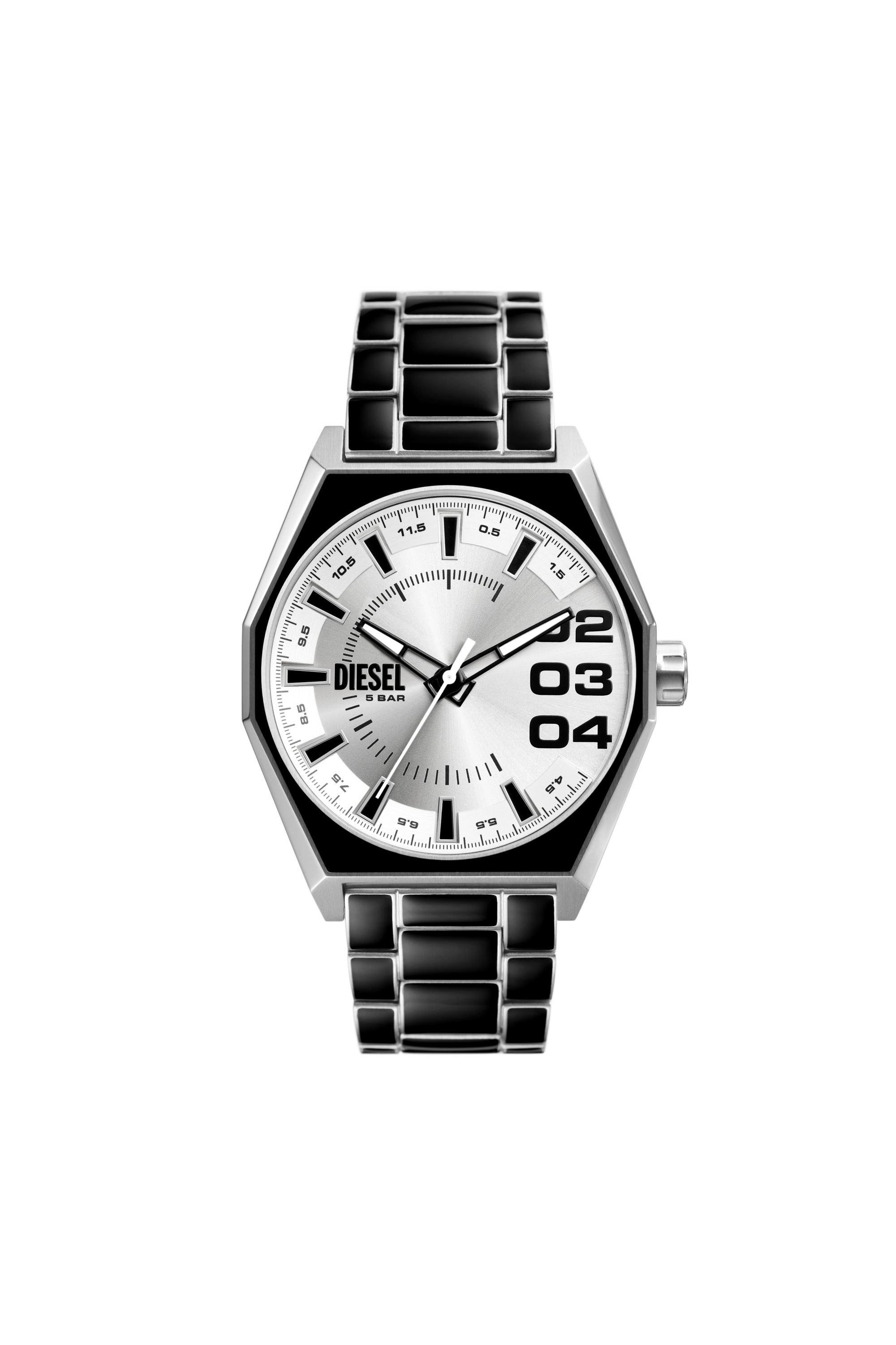 Diesel - DZ2195, Male Scraper black enamel and stainless steel watch in Black - Image 1