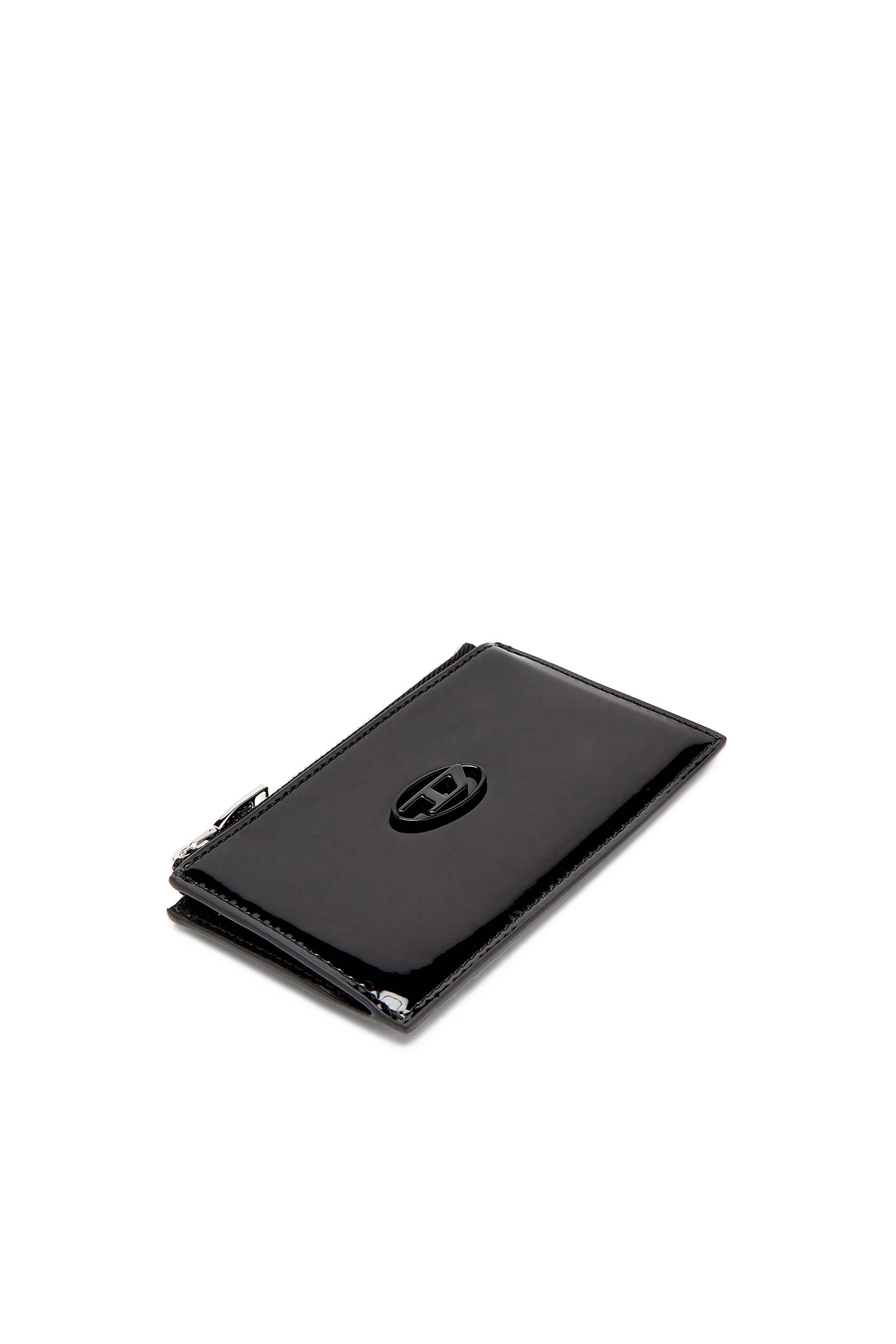 Diesel - PLAY CARD HOLDER III, Female's Card holder with glossy finish in Black - 4