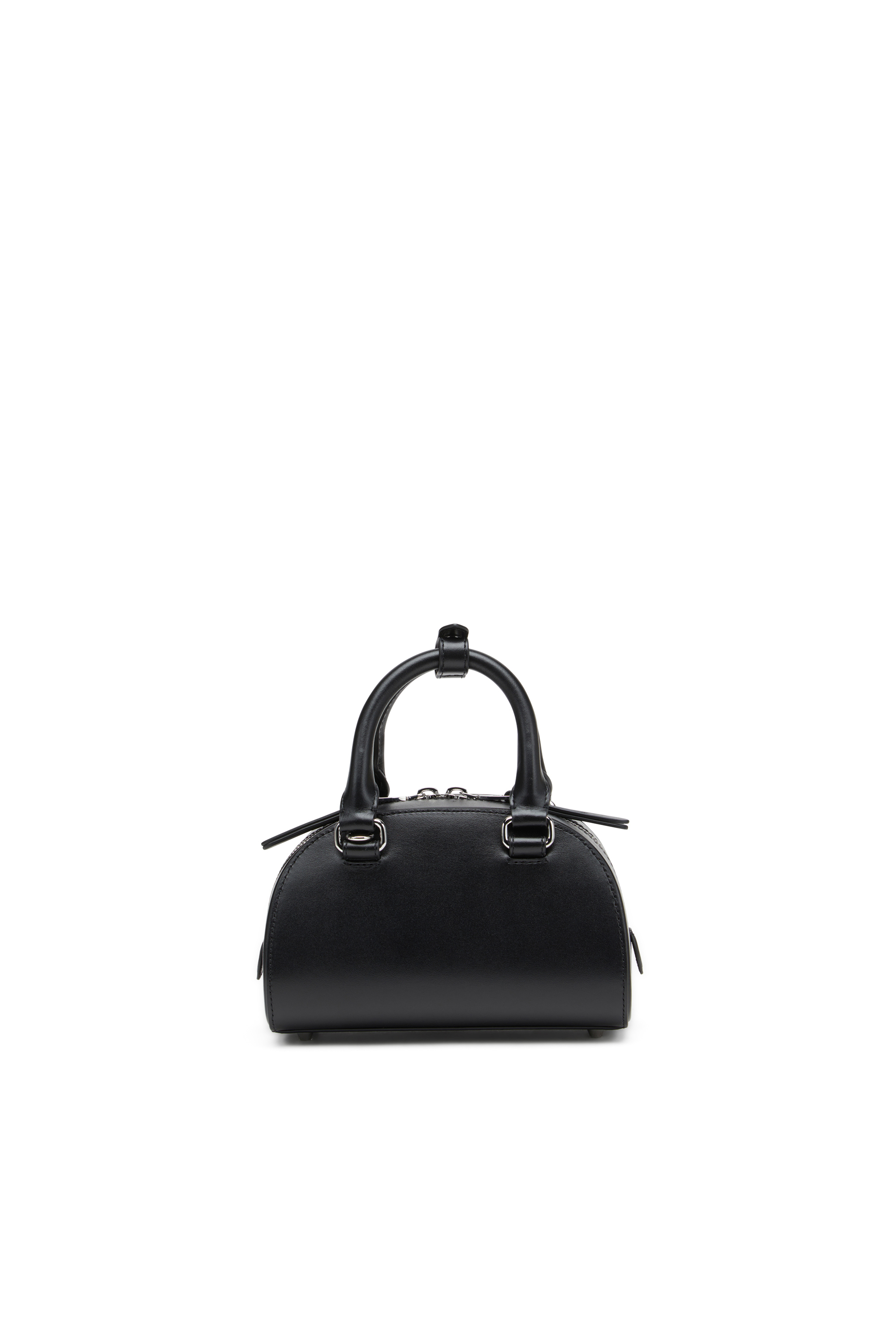 Diesel - 1DR DOME CROSSBODY, Female's Leather mini bowling bag in Black - 2