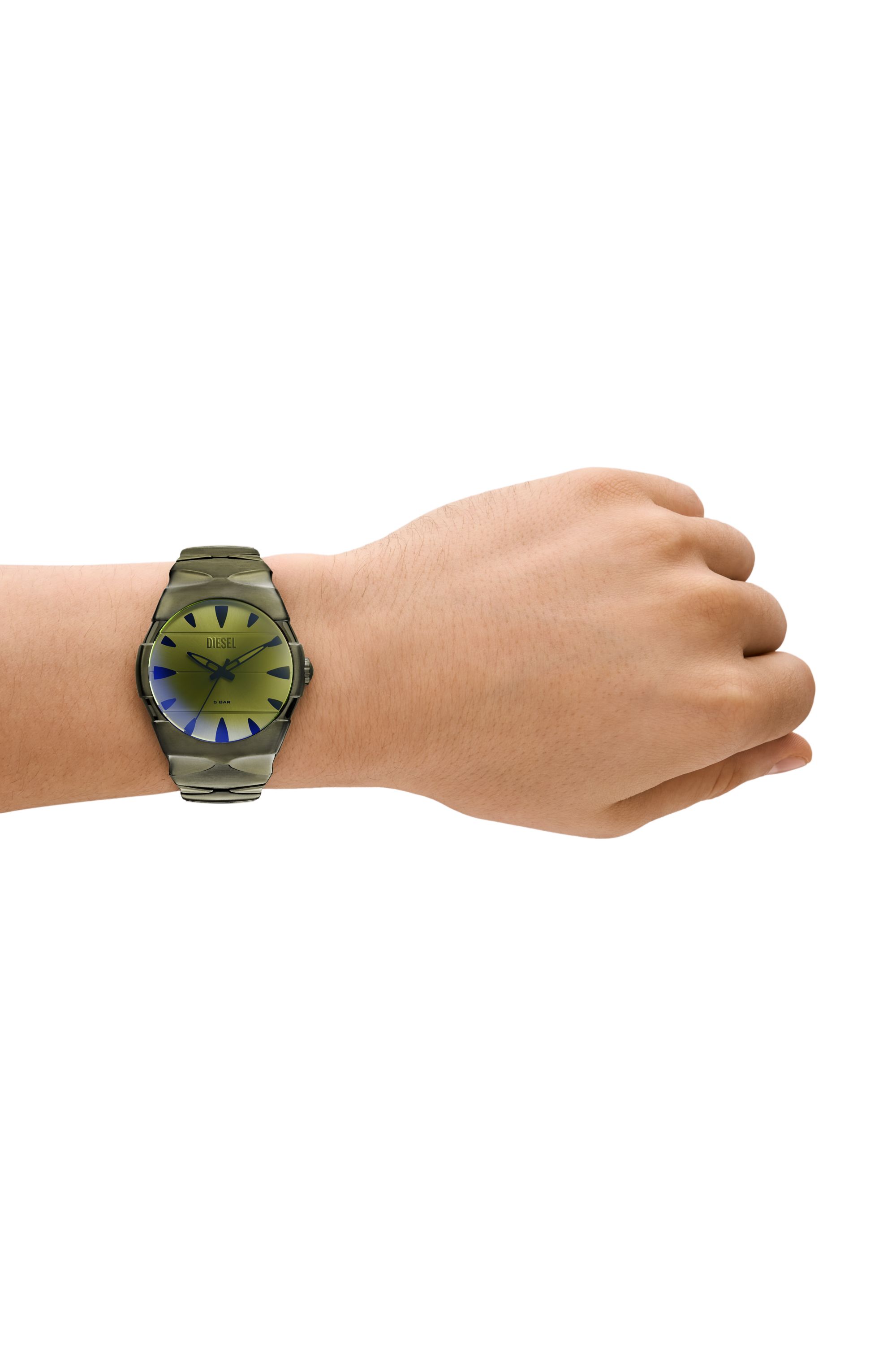 Diesel - DZ2215, Male's D-Sruptor Stainless Steel Watch in Green - 4