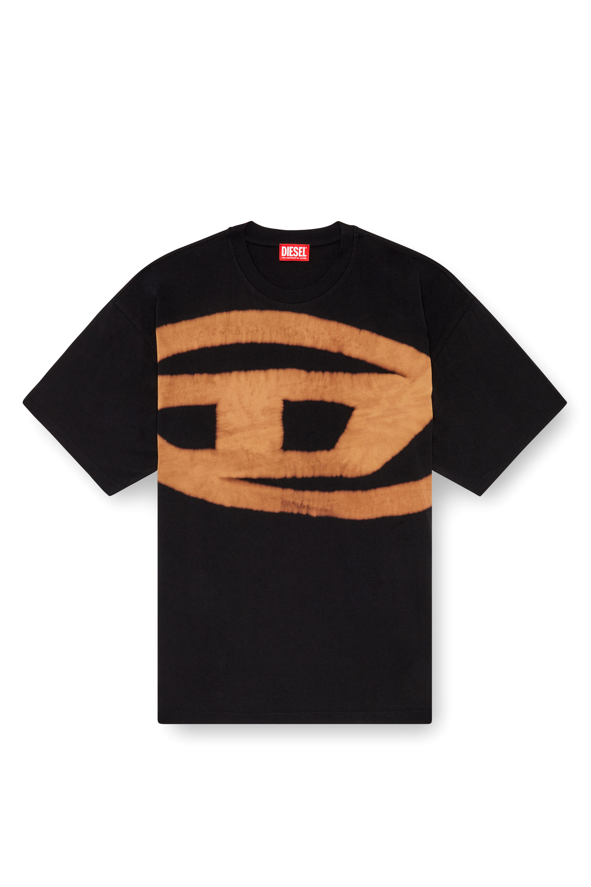 Diesel - T-BOXT-BLEACH, Homme T-shirt avec logo Oval D effet blanchi in Polychrome - Image 4