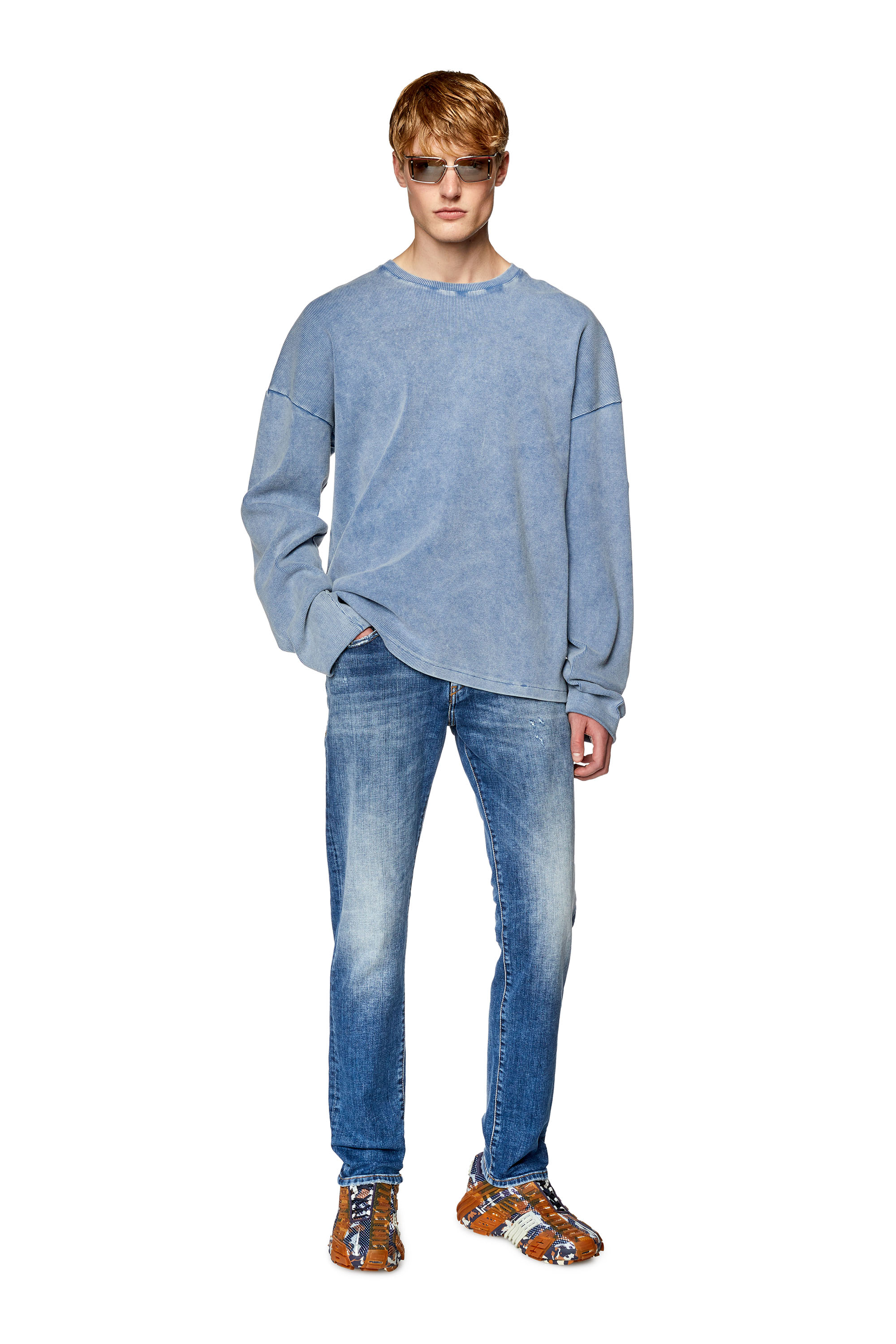 Diesel - Slim Jeans 2019 D-Strukt 09G32, Bleu moyen - Image 2