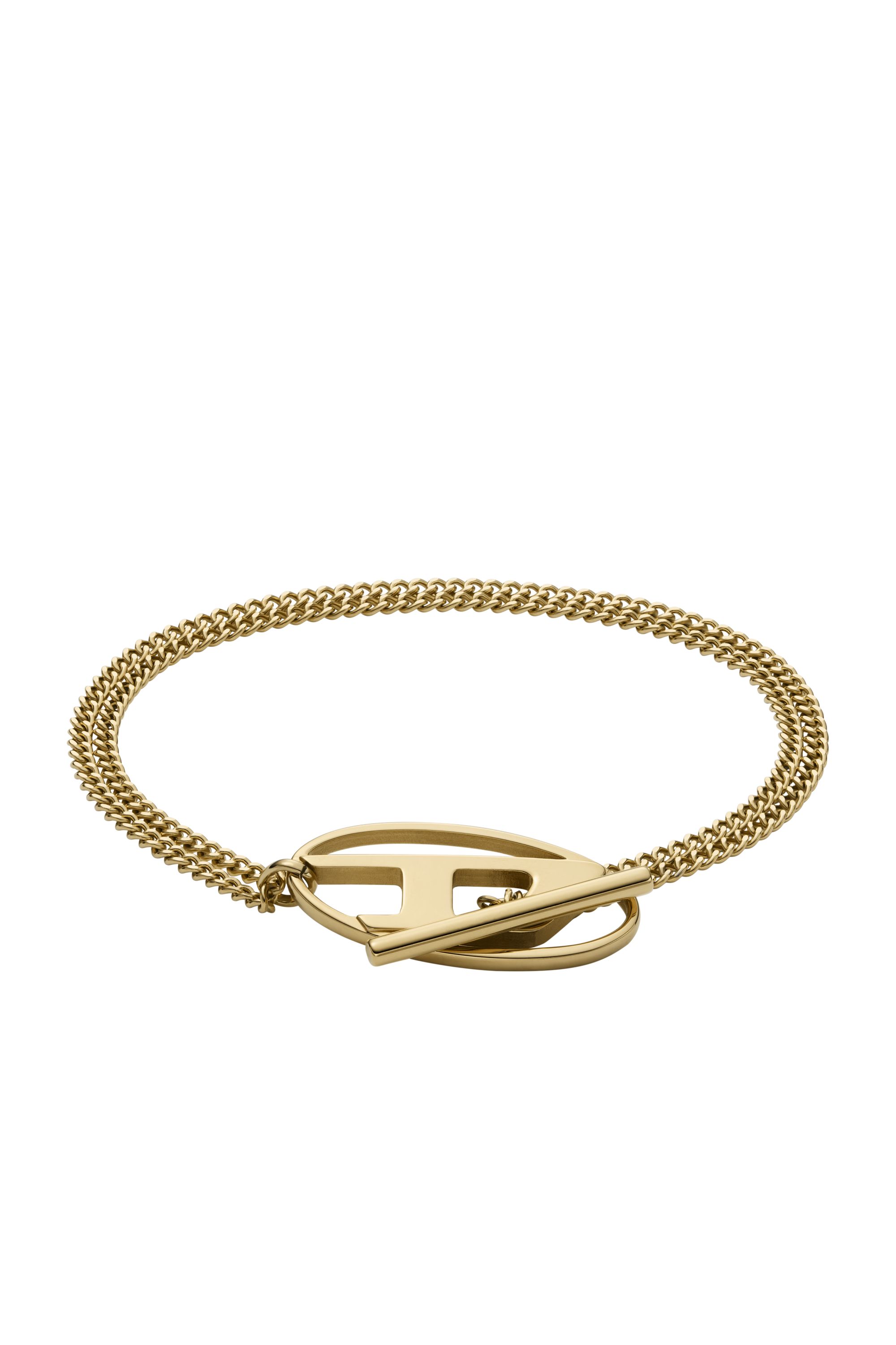 Diesel - DX1571710 JEWEL, Unisex's Gold-Tone Stainless Steel Chain Bracelet in Gold - 2