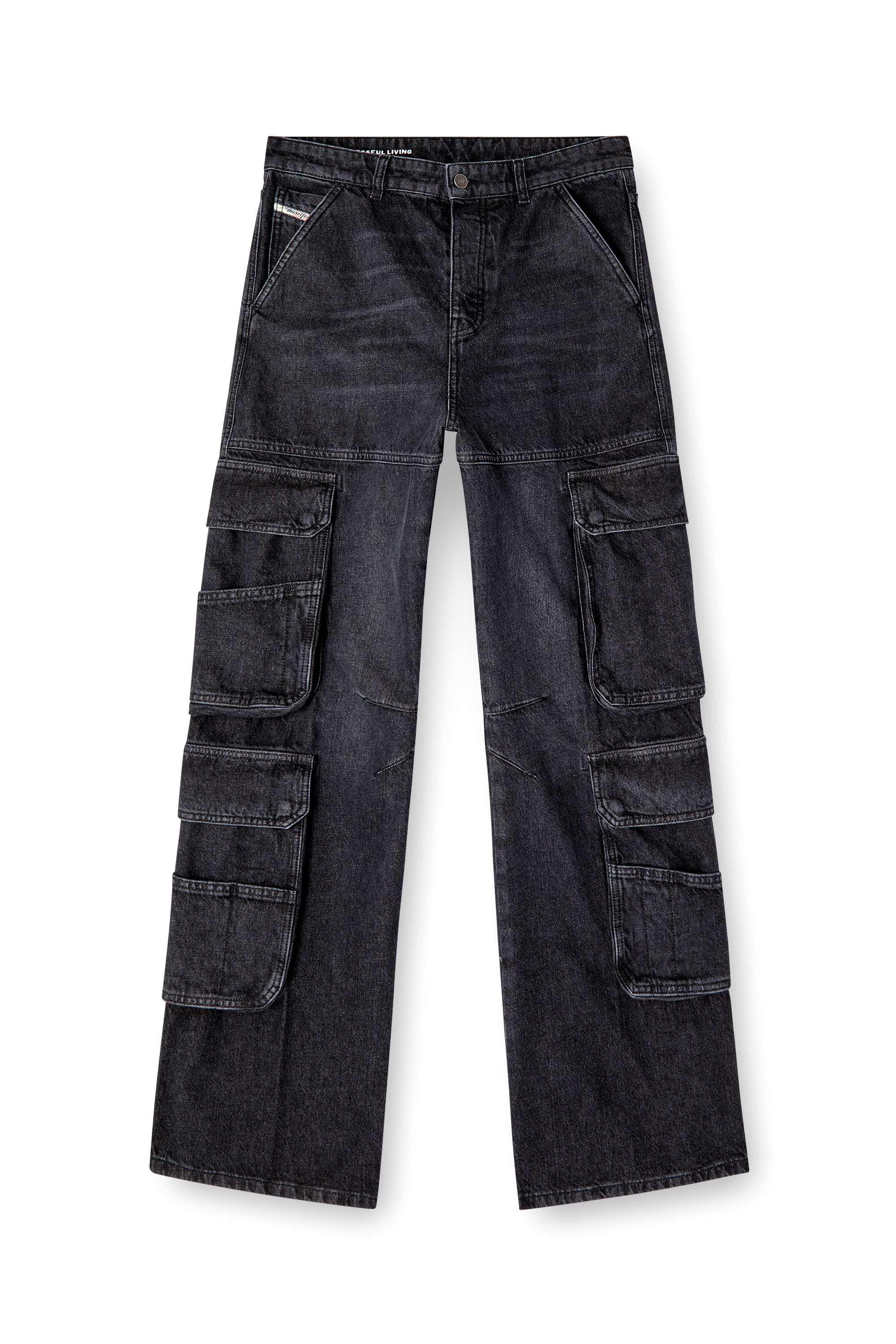 Diesel - Female's Relaxed Jeans 1996 D-Sire 0HLAA, Black/Dark Grey - 3