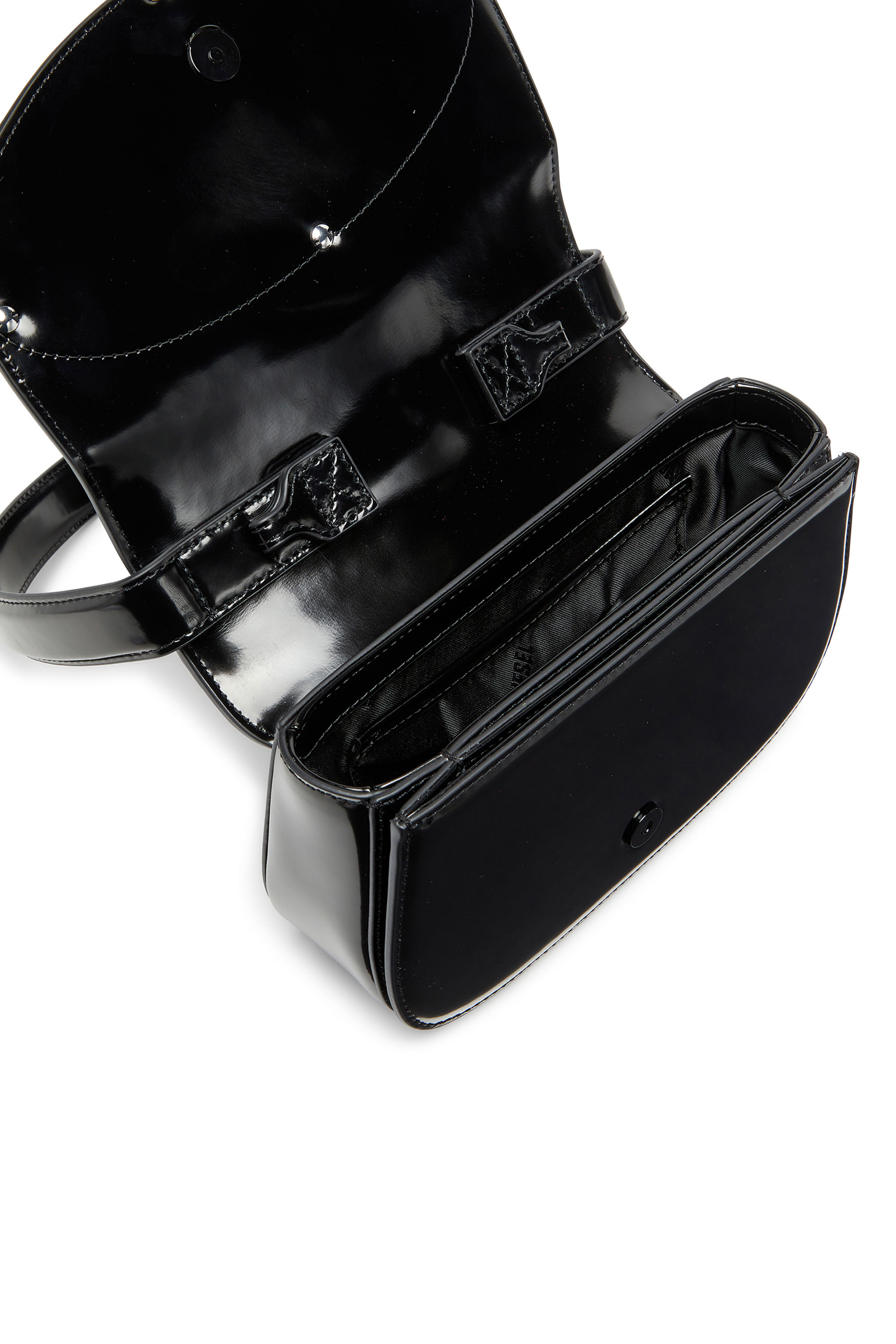 Diesel - 1DR, Female's 1DR-Iconic shoulder bag in mirrored leather in Black - 5