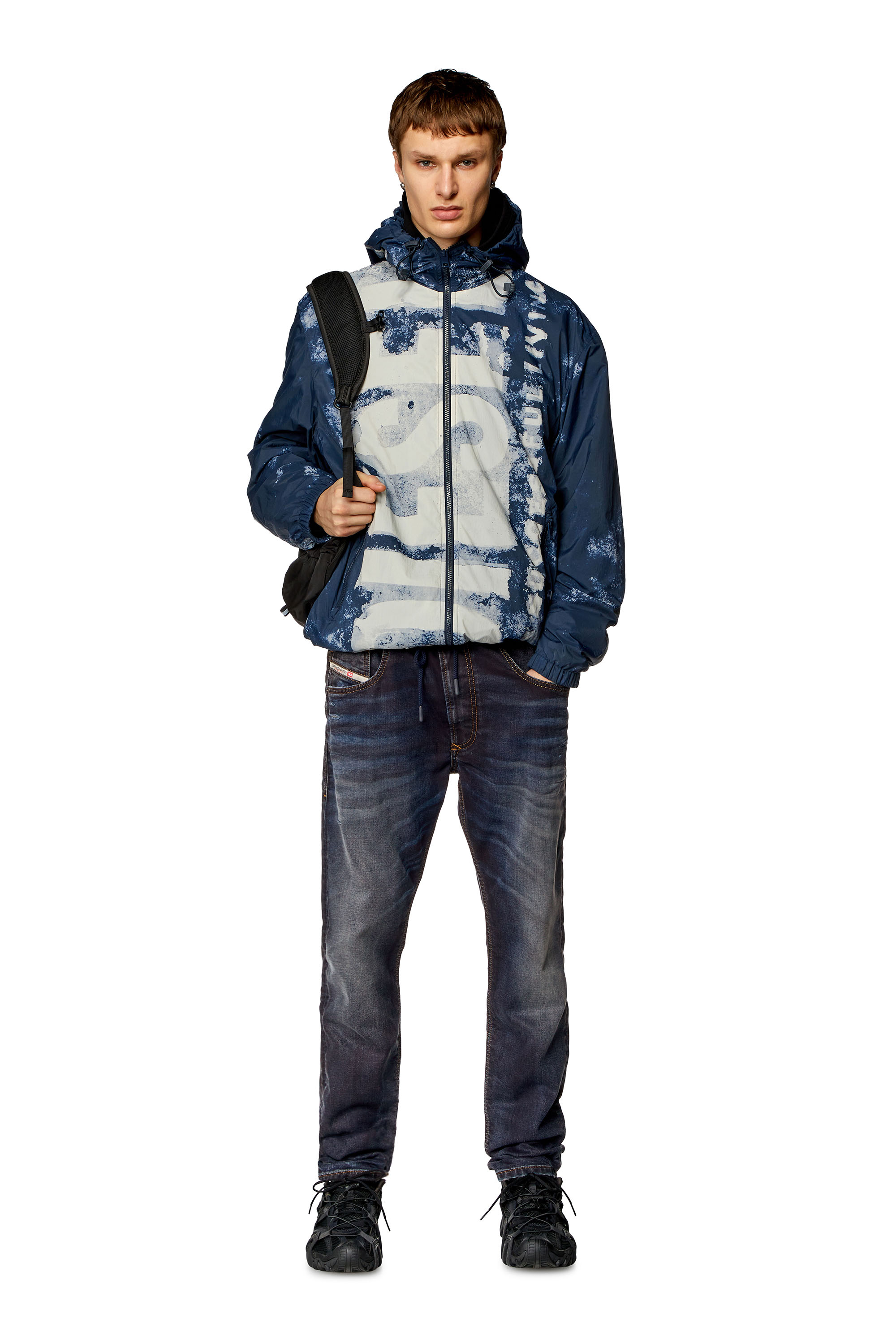 Diesel - Tapered 2030 D-Krooley Joggjeans® 09I18, Bleu Foncé - Image 5