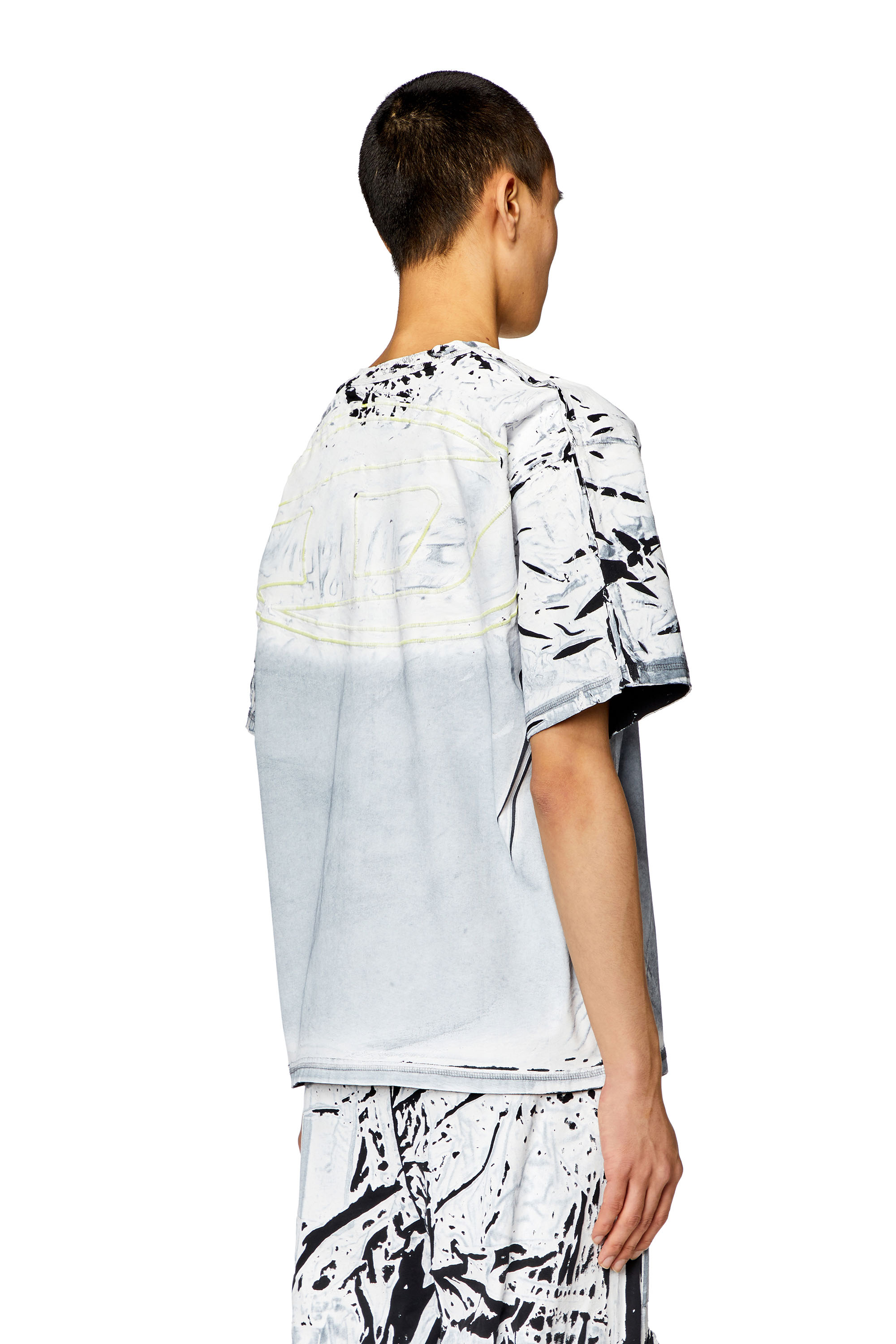 Diesel - T-OX, Homme T-shirt avec imprimé effet craie in Polychrome - Image 2