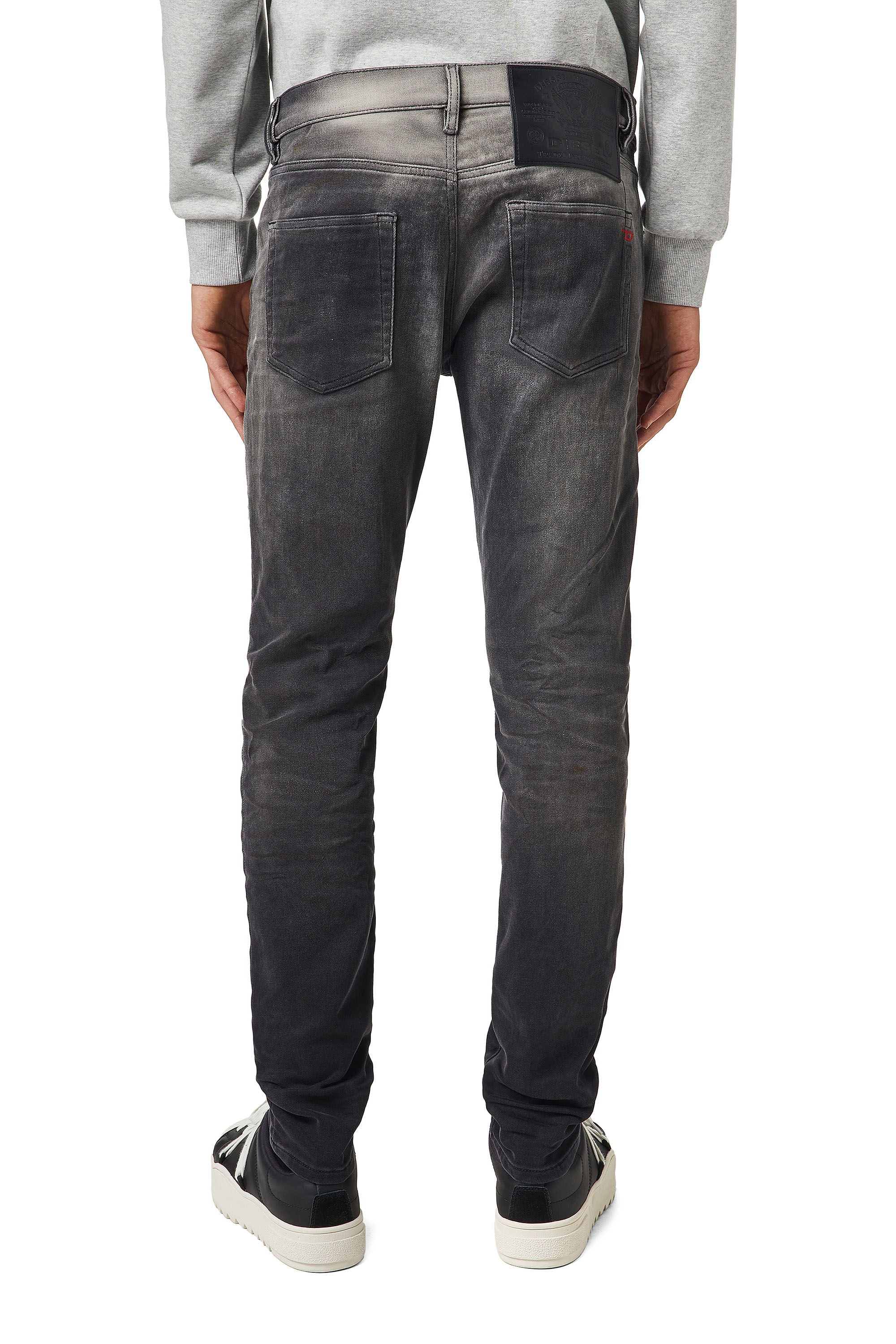 Diesel - D-Strukt JoggJeans® 09B04 Slim, Black/Dark Grey - Image 2
