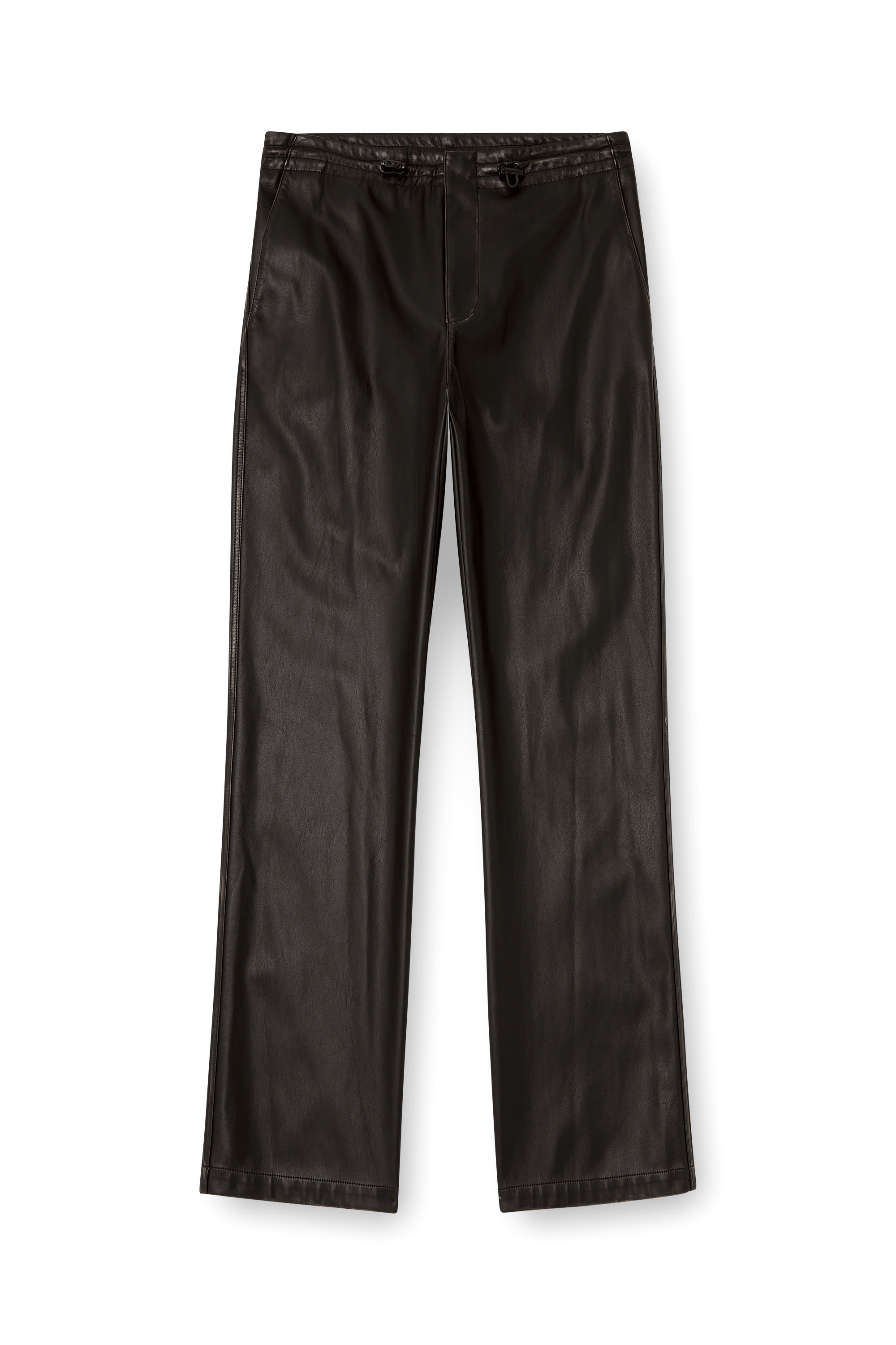 Diesel - P-RIVERS, Male's Pants in treated technical fabric in Black - 4