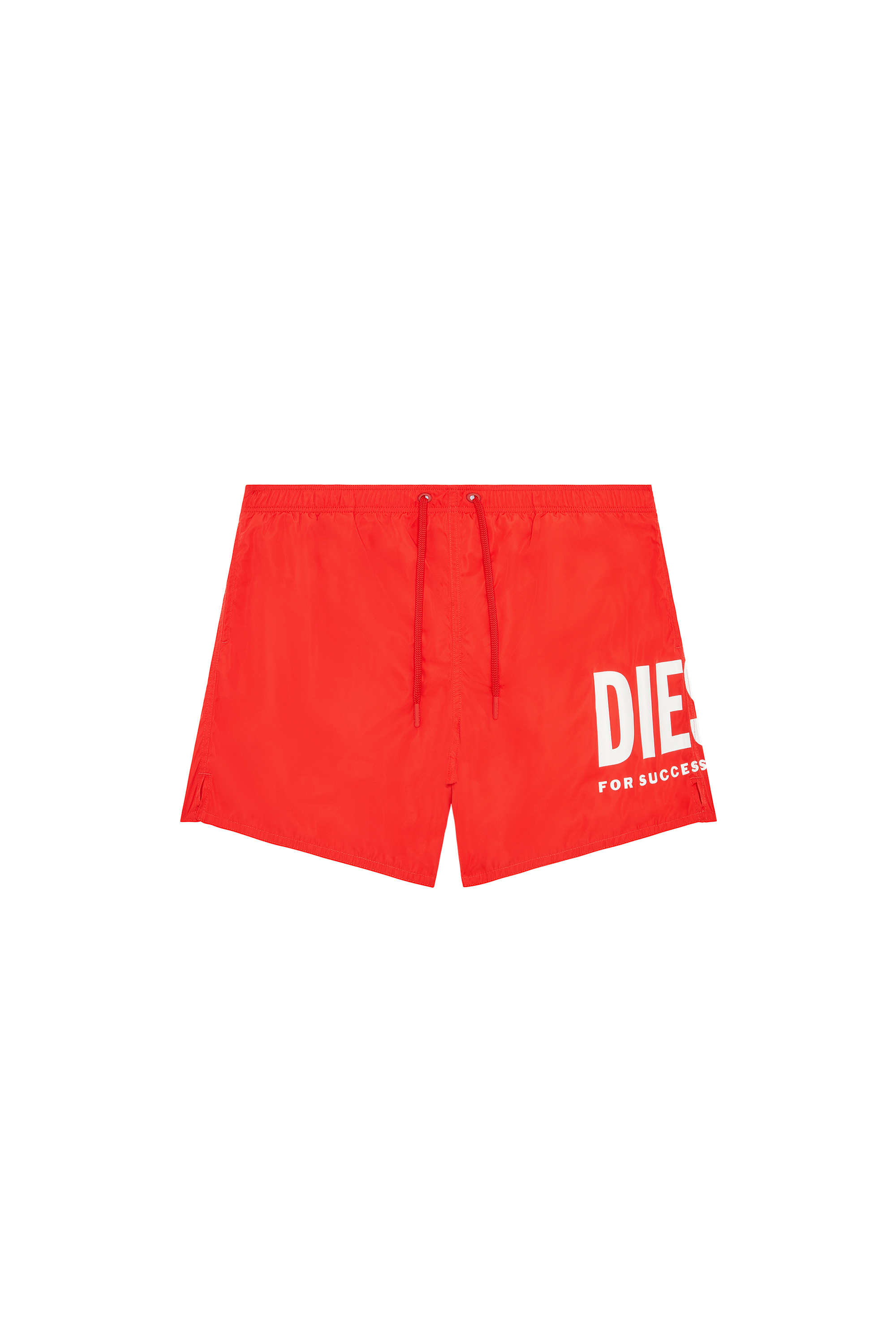 Diesel - BMBX-NICO, Male Mid-length swim shorts with maxi logo in Red - Image 4
