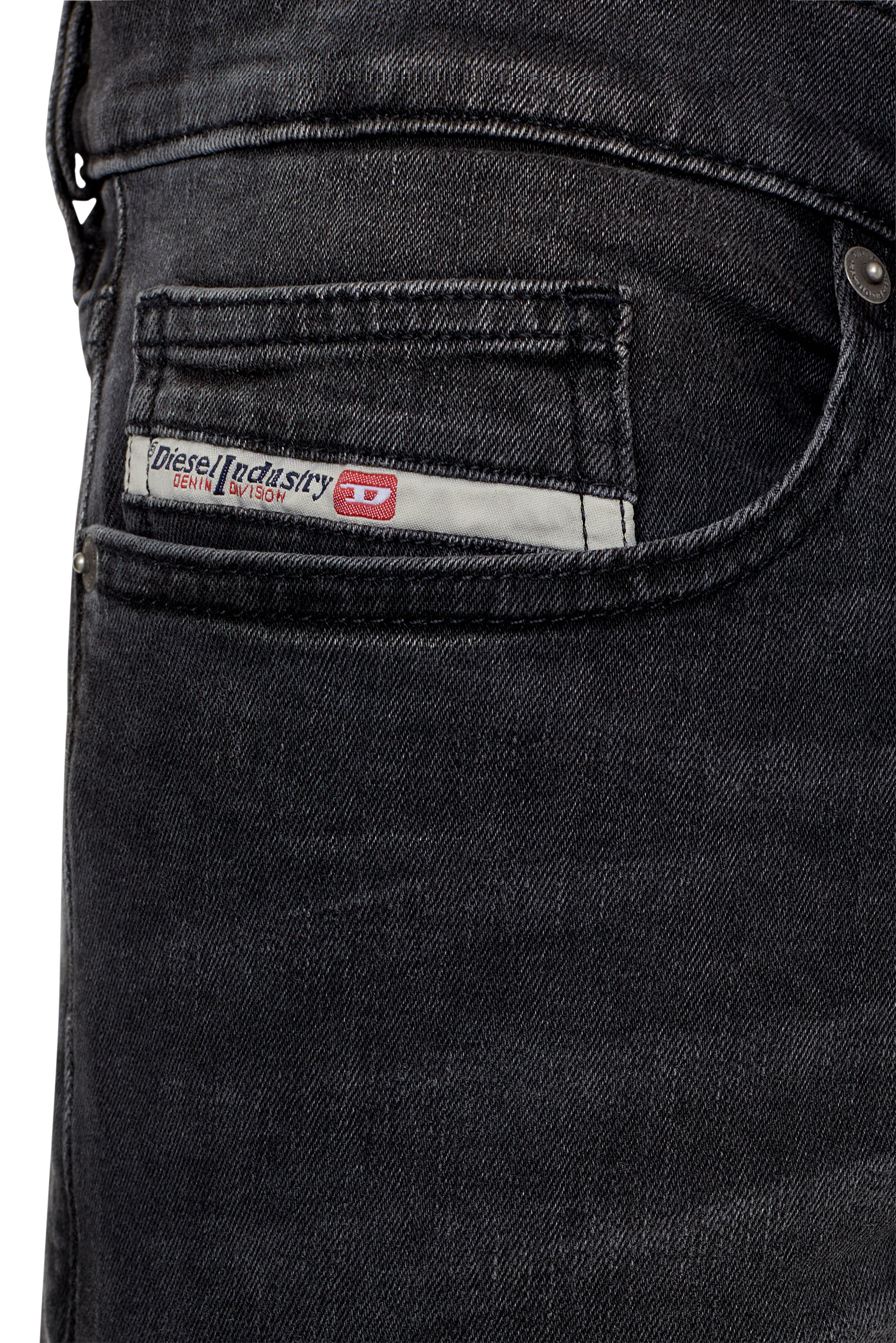 Diesel - D-Luster 0IHAV Slim Jeans, Black/Dark Grey - Image 3