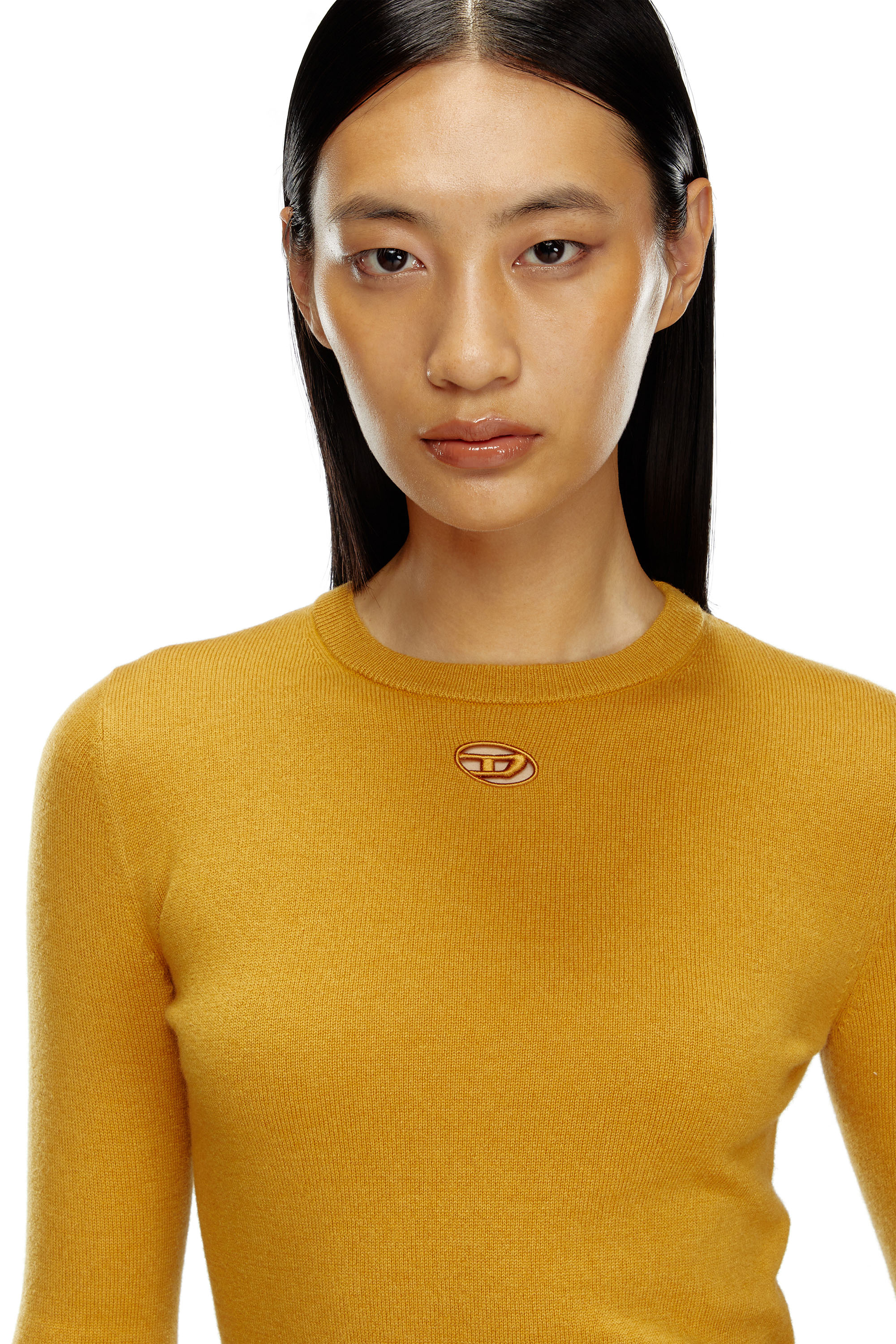 Diesel - M-AREESAX, Female's Wool and cashmere top in Light Brown - 5