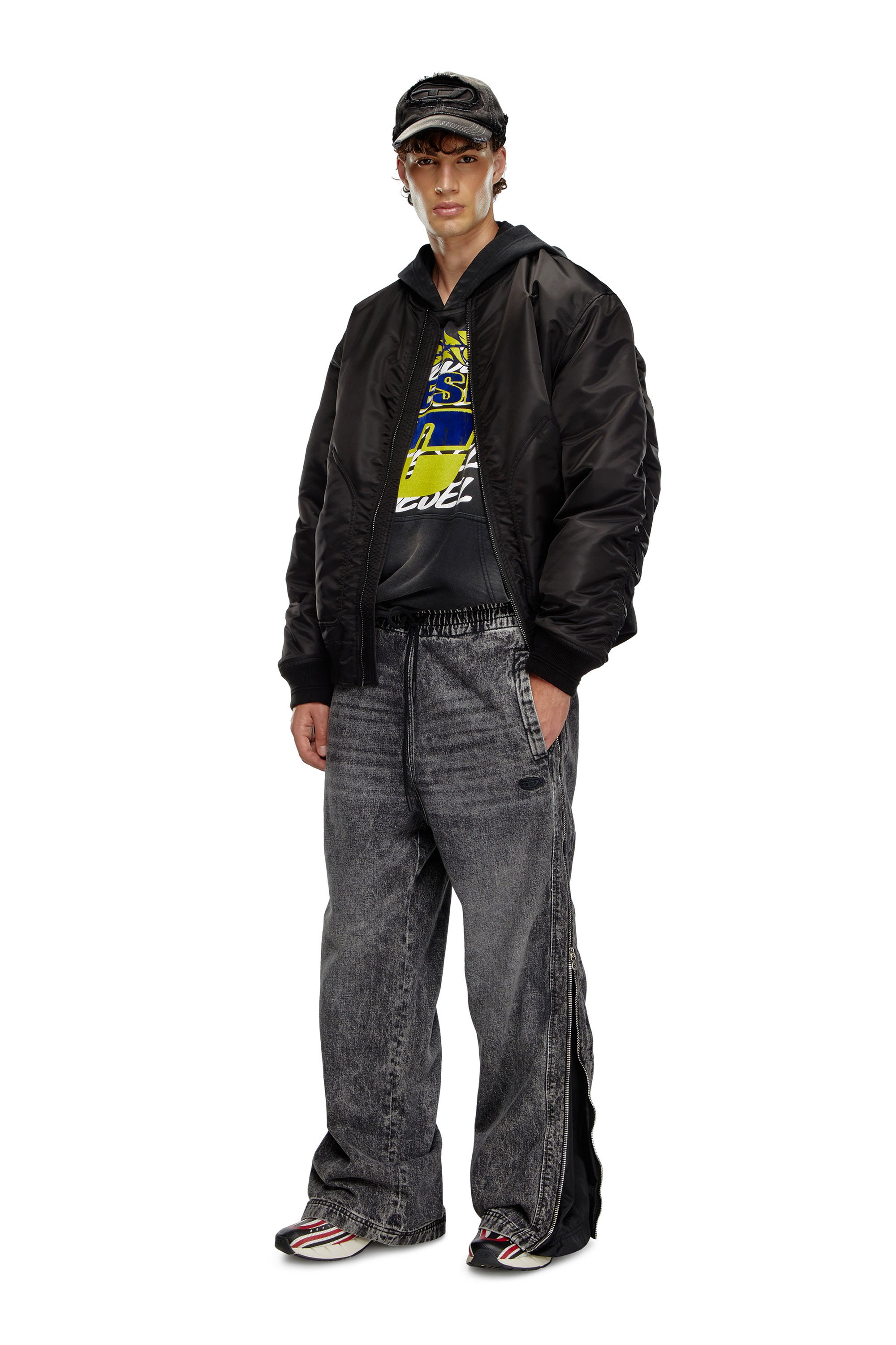 Diesel - Male Straight Jeans D-Martian 09K24, Black/Dark Grey - Image 2