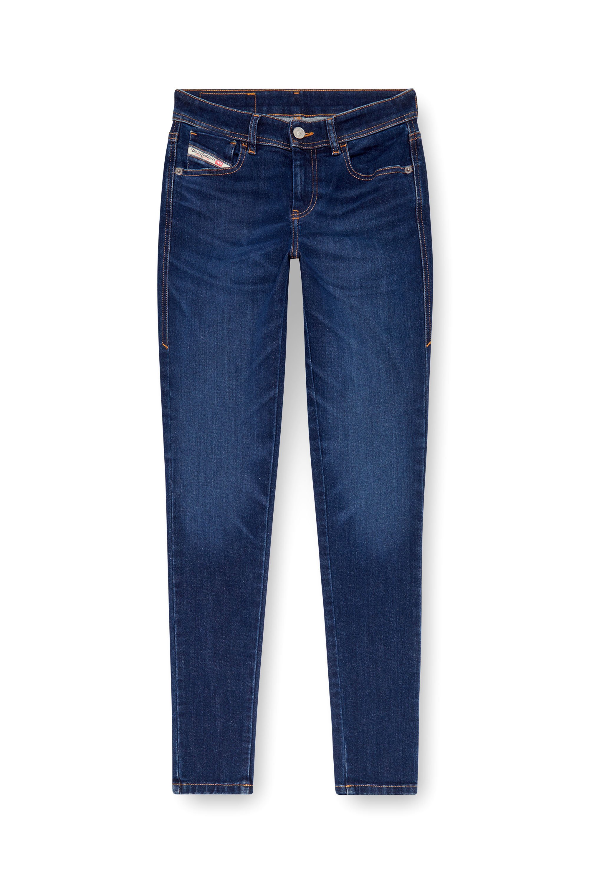 Diesel - Female Super skinny Jeans 2017 Slandy 09J12, Dark Blue - Image 5