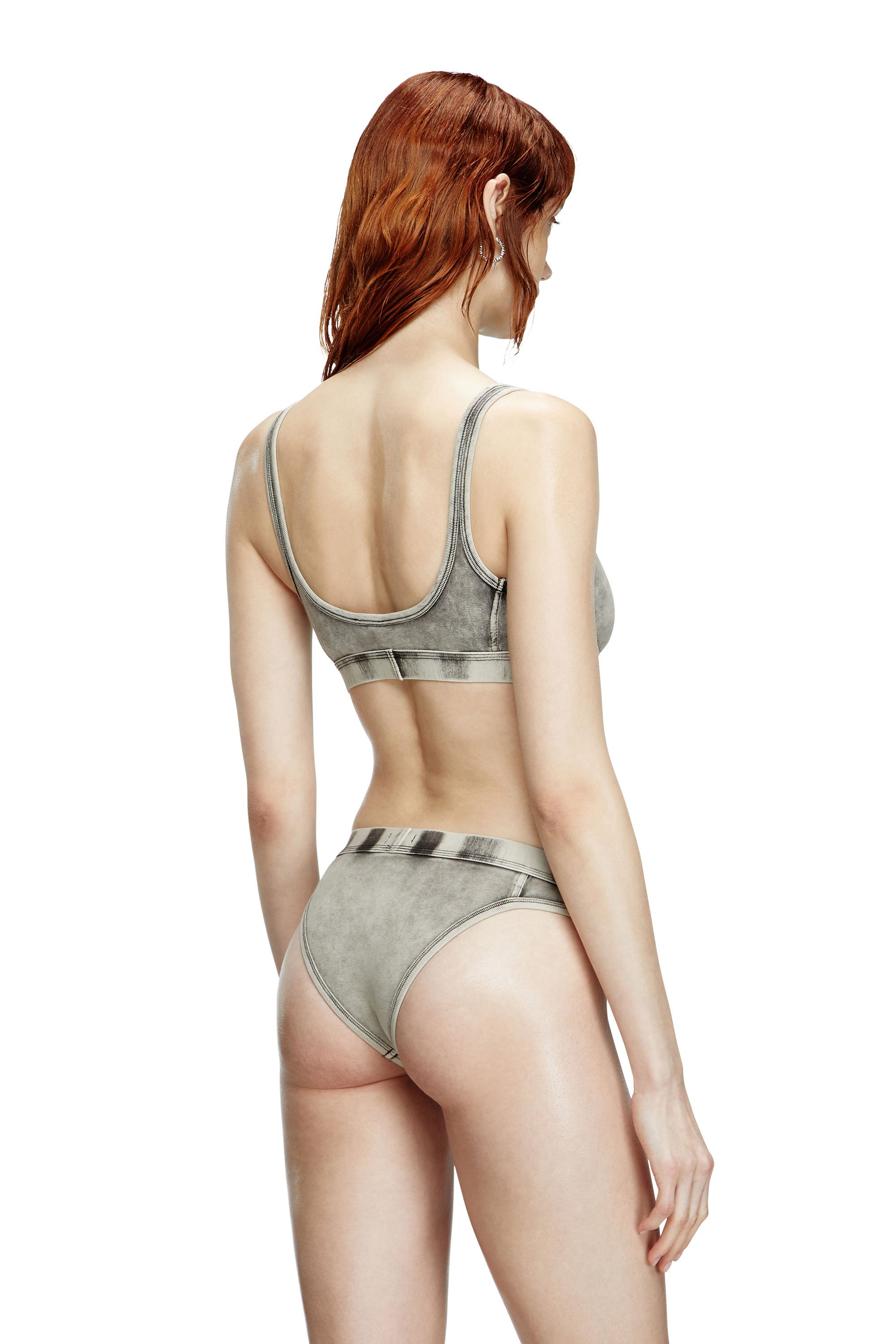 Diesel - CLODIA-DNM, Female's Briefs in denim-effect jersey in Grey - 3