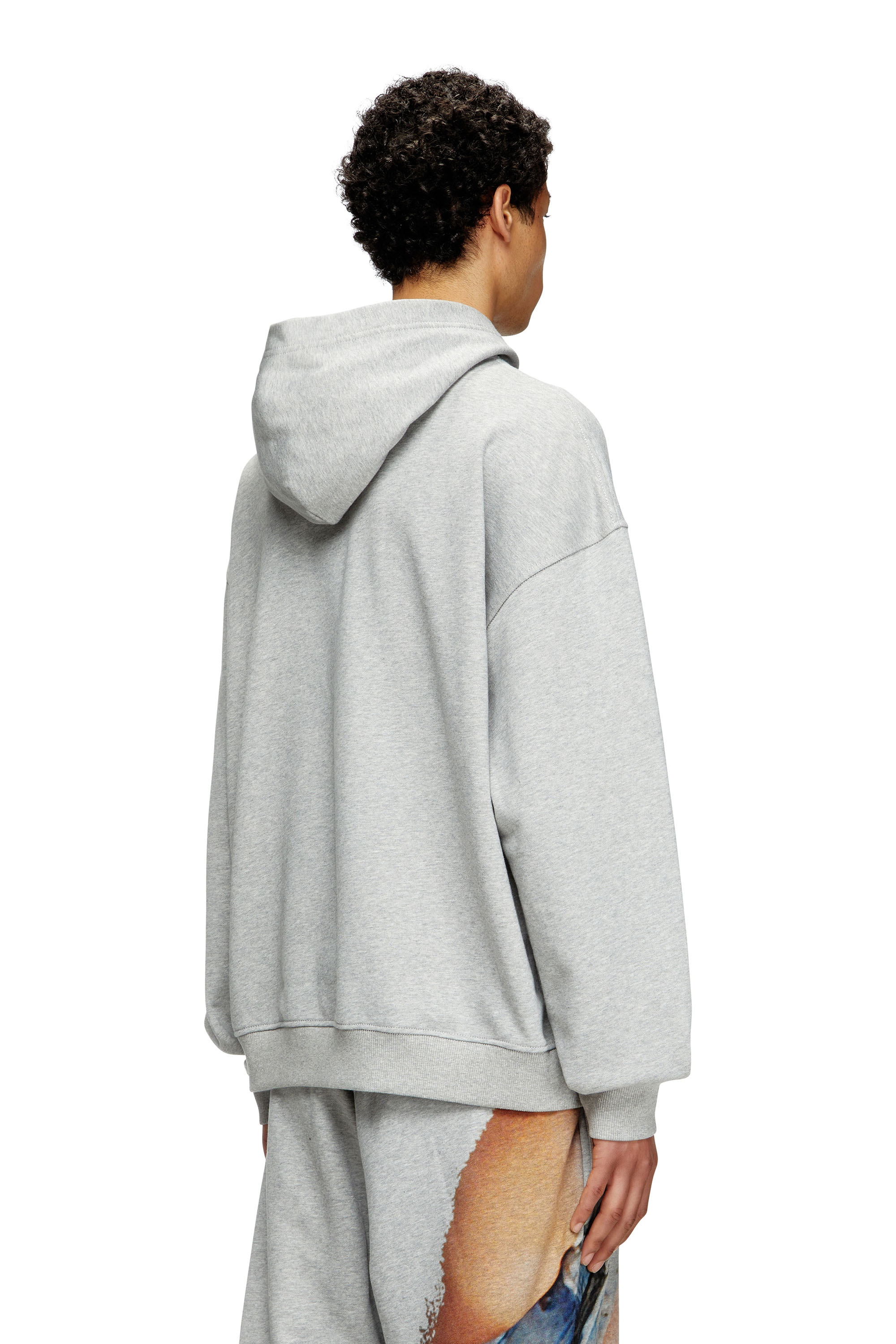 Diesel - PR-S-BOXT-HOOD-TOM25, Sweat-shirt à capuche avec imprimé graphique Mixte in Gris - 3