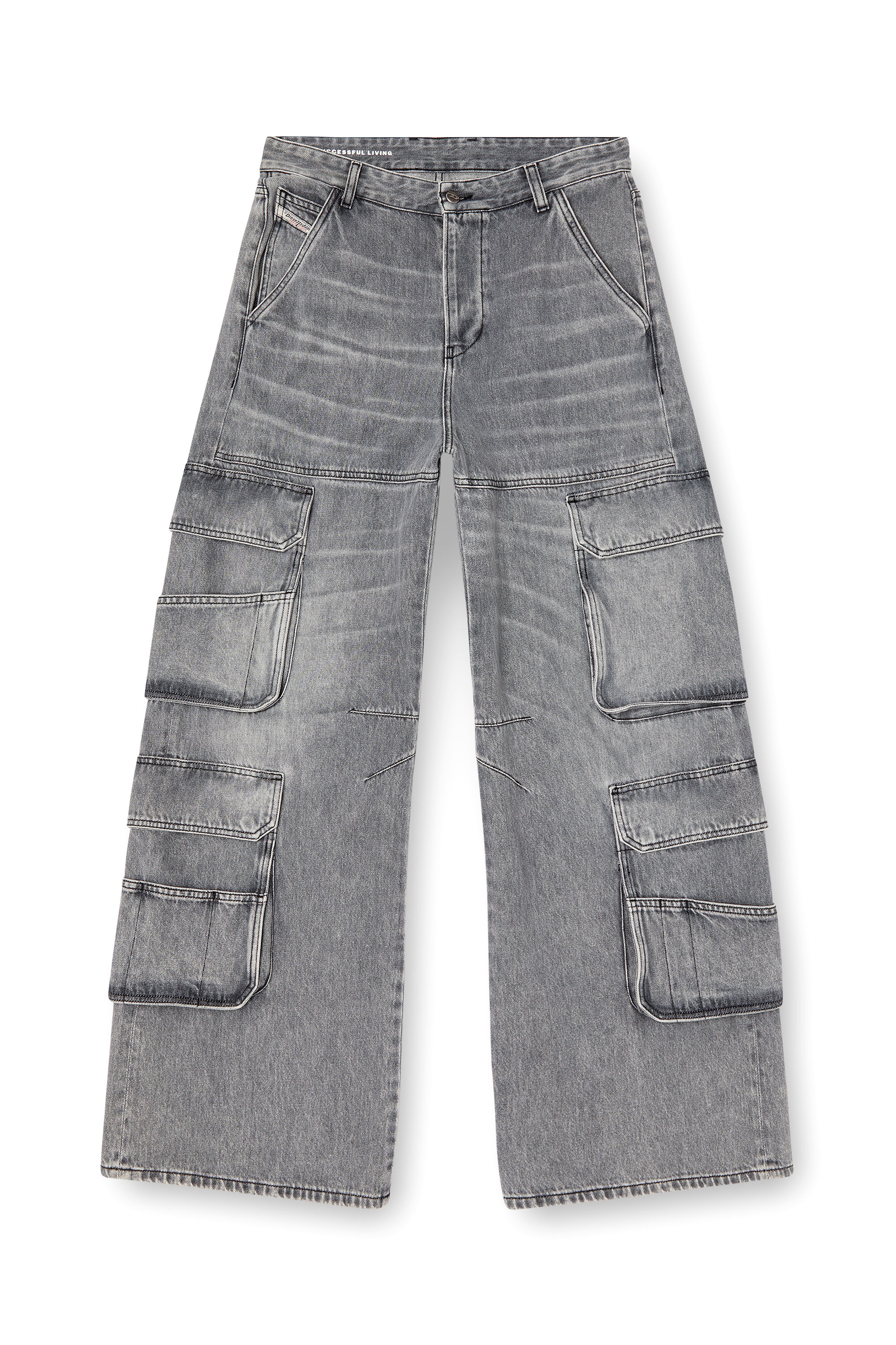 Diesel - Female's Relaxed Jeans 1996 D-Sire 0DCBE, Light Grey - 3