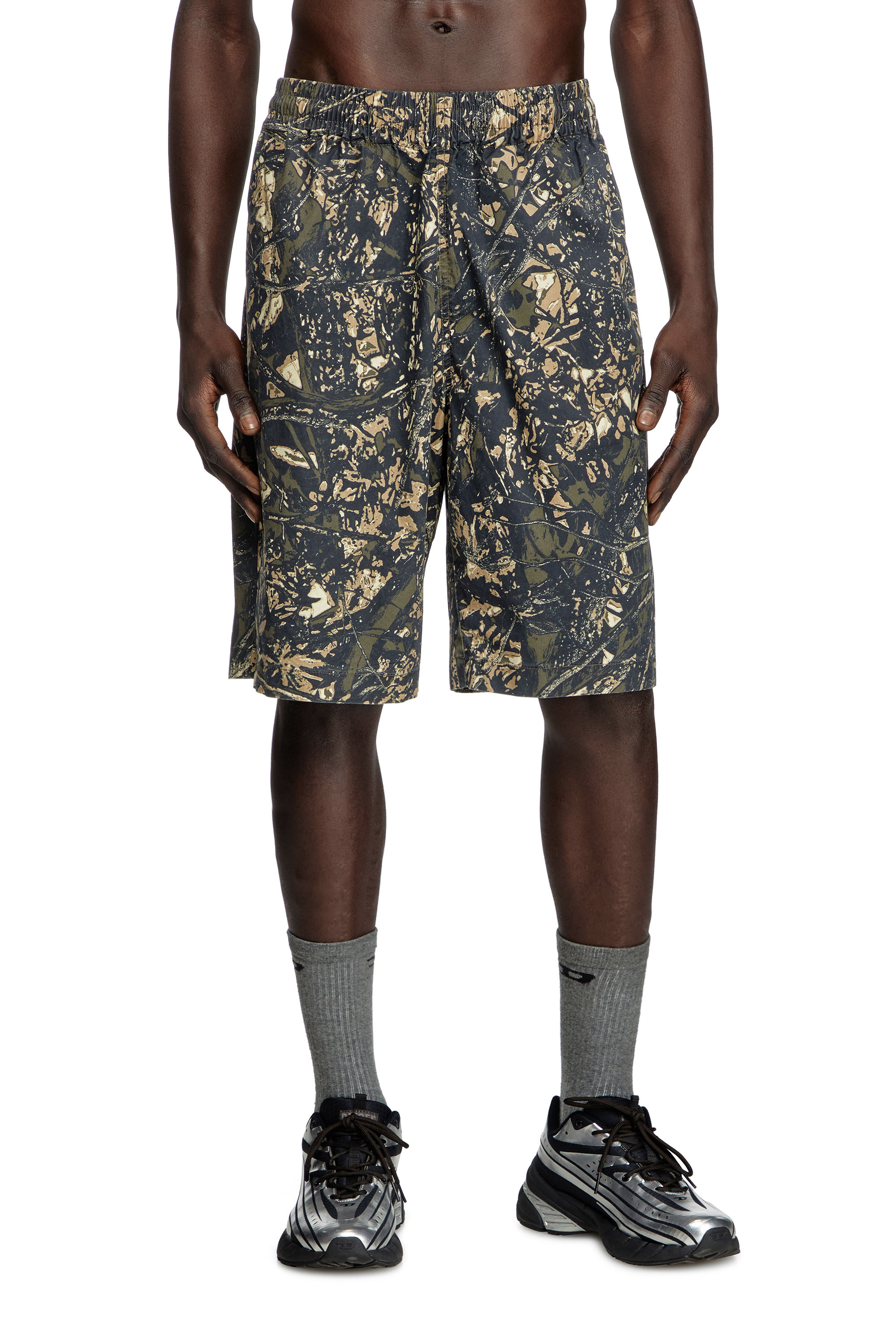 Diesel - P-OPWIK-C, Short longueur genoux avec imprimé camouflage Homme in Polychrome - 1