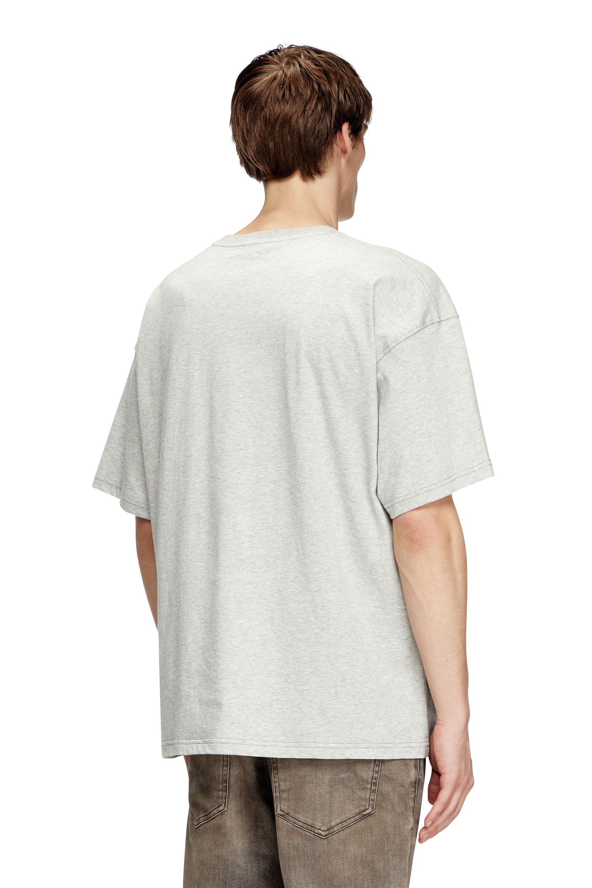 Diesel - T-ADJUST-R25, T-shirt avec imprimé Diesel Core Homme in Gris - 3