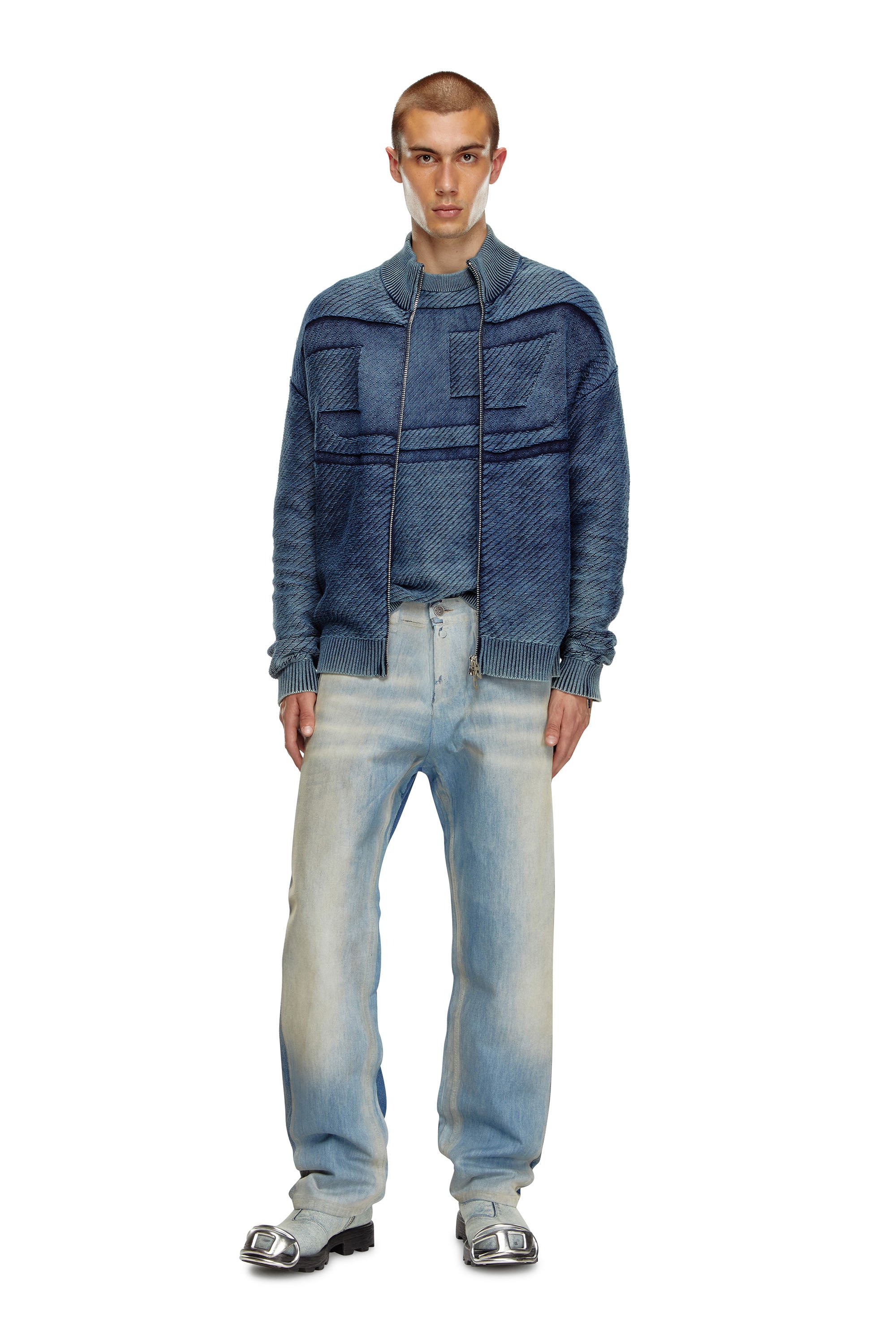 Diesel - Male Straight Jeans 2010 D-Macs 09K22, Medium Blue - Image 2