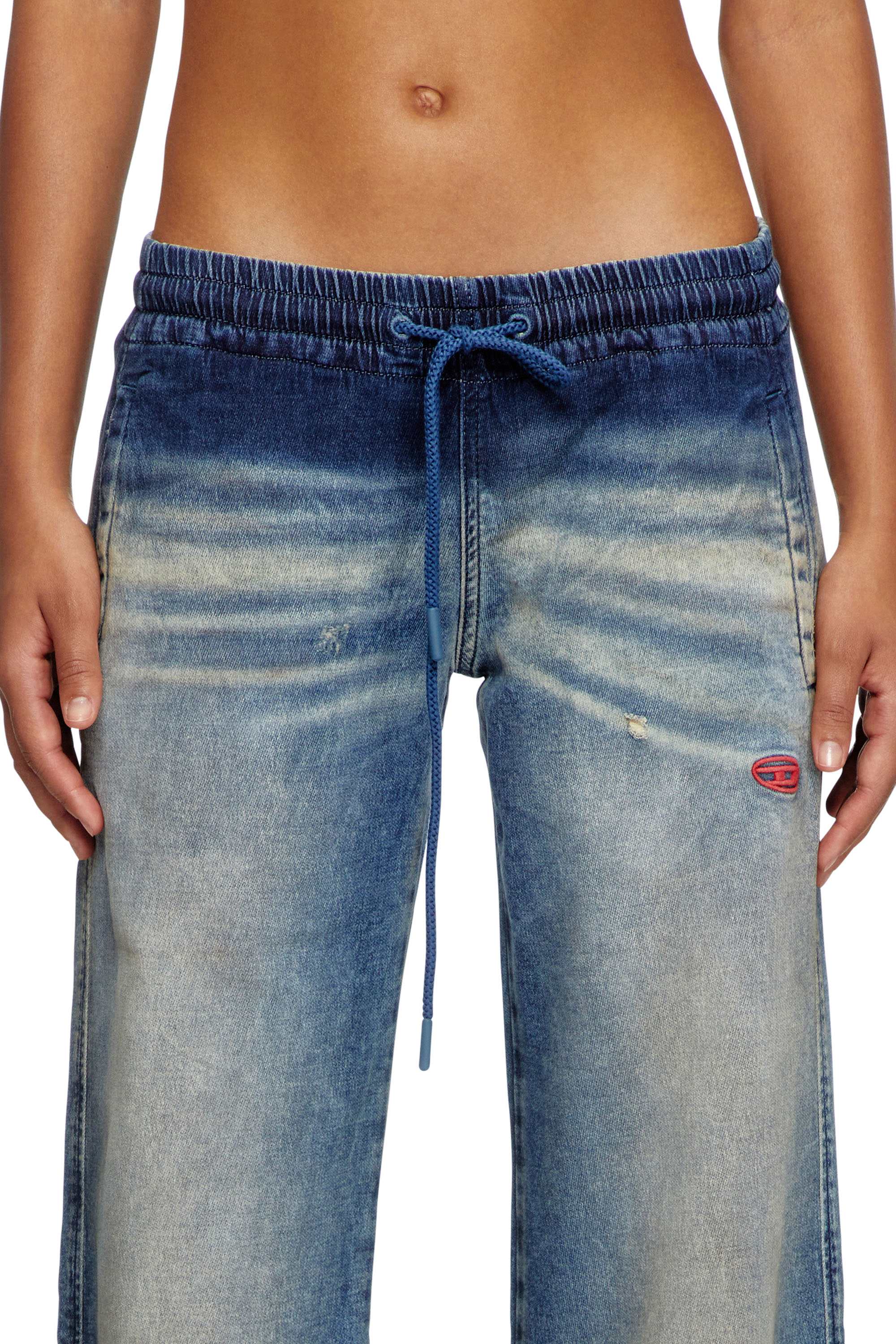 Diesel - Relaxed 2078 D-Ainty Joggjeans® 068PQ Femme, Bleu moyen - Image 3