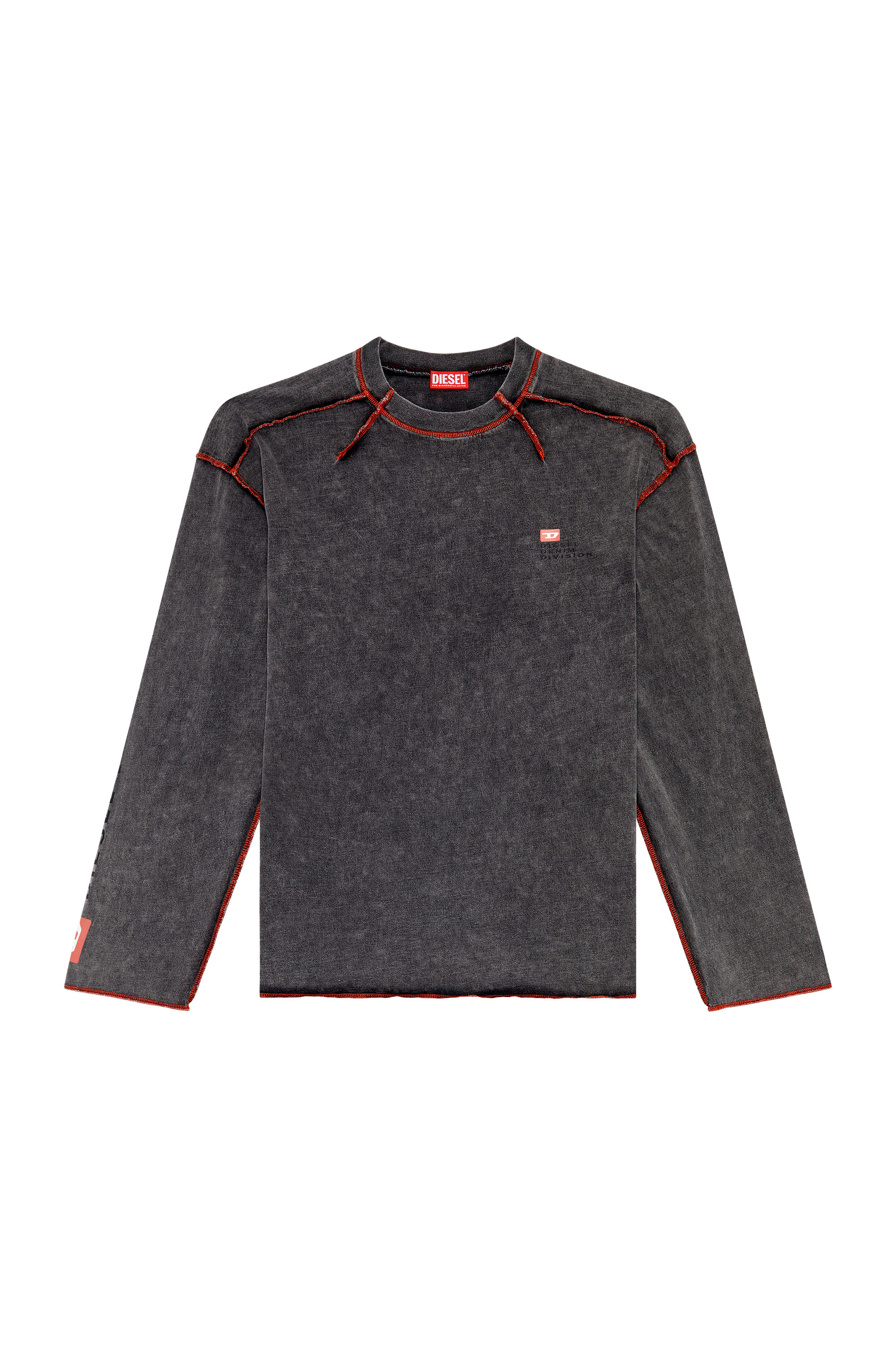 Diesel - T-WEEK-LS, Gris foncé - Image 5
