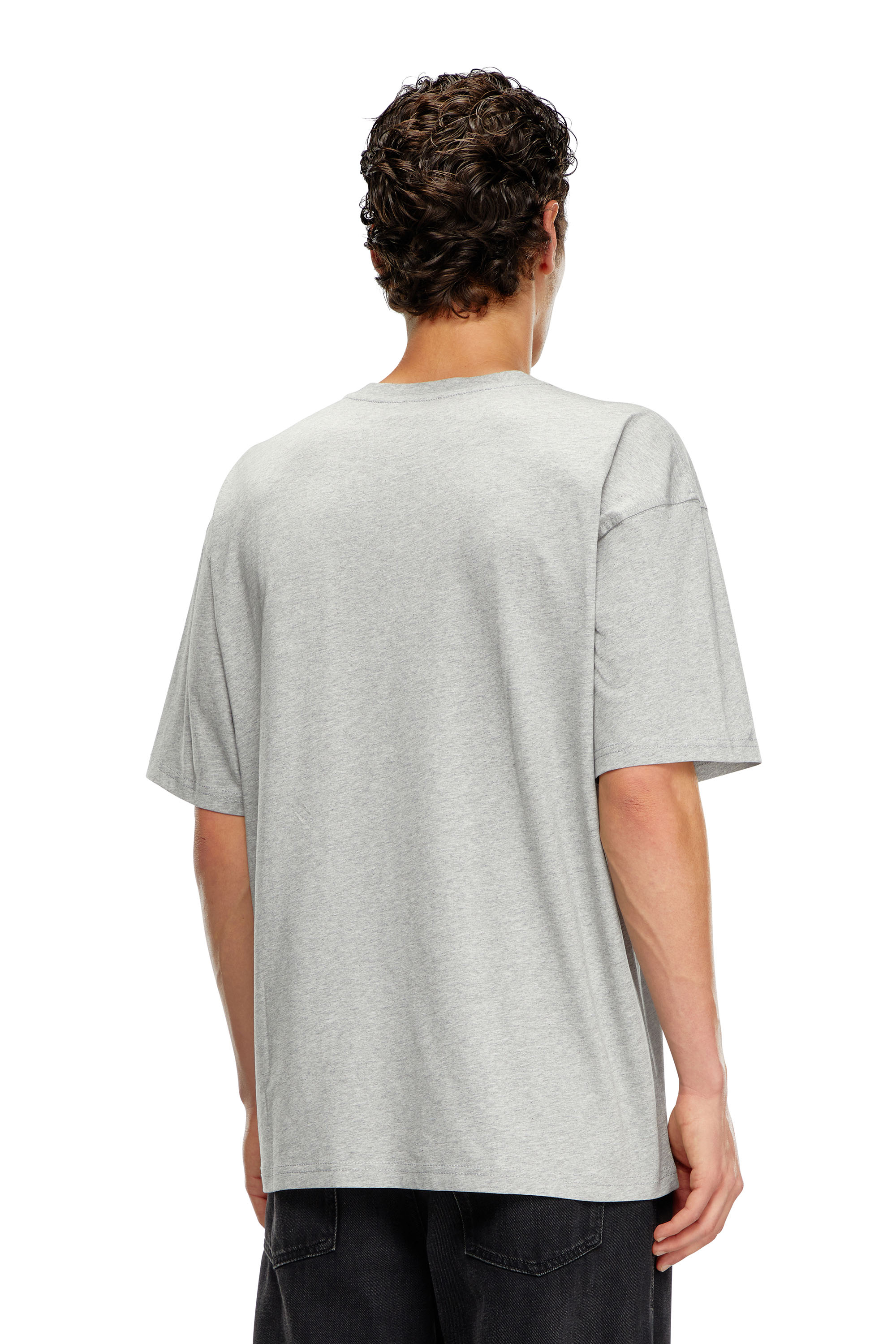 Diesel - T-BOXT-DIV, T-shirt avec empiècement Diesel Homme in Gris - 3