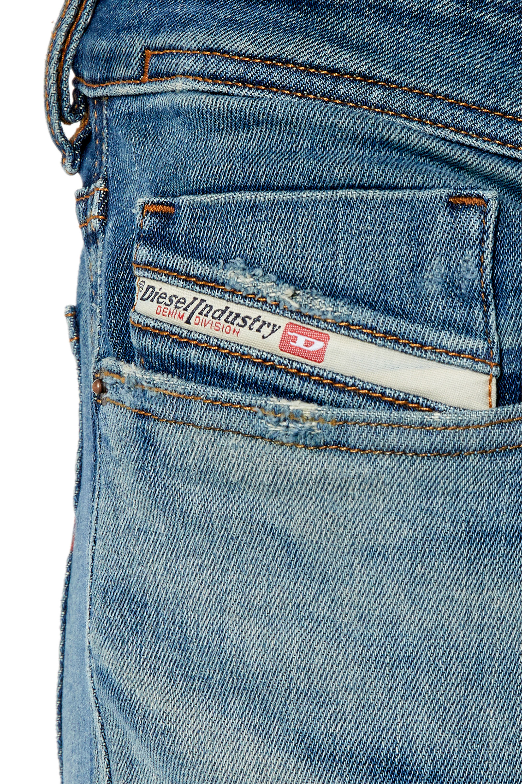 Diesel - 1979 Sleenker 0NFAM Skinny Jeans, Bleu moyen - Image 3